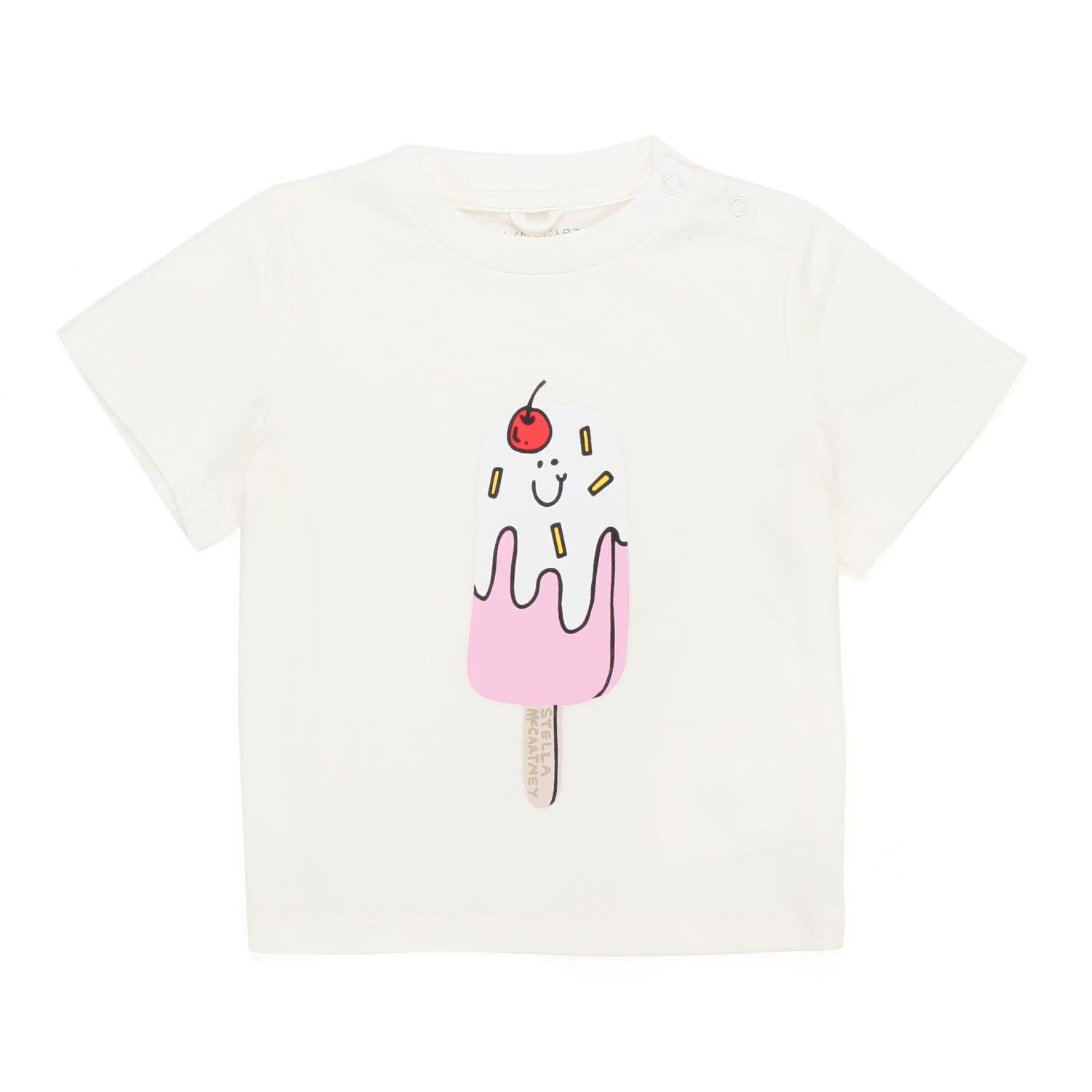 T-SHIRT BIANCO CALDO CON GHIACCIOLO BAMBINA E BEBÈ - annameglio.com abbigliamento moda