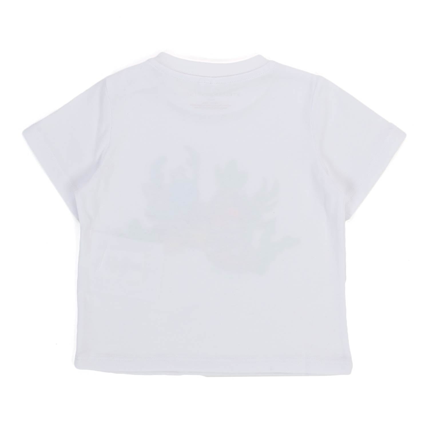 T-SHIRT BIANCA CON STAMPA MULTICOLOR BABY UNISEX - annameglio.com abbigliamento moda