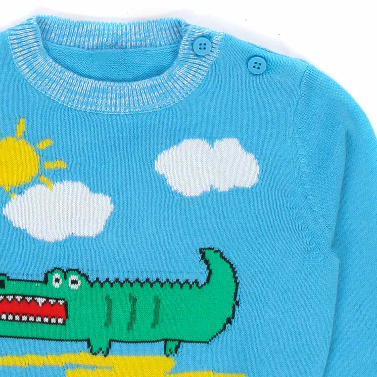 MAGLIONCINO CELESTE PER NEONATO - annameglio.com abbigliamento moda