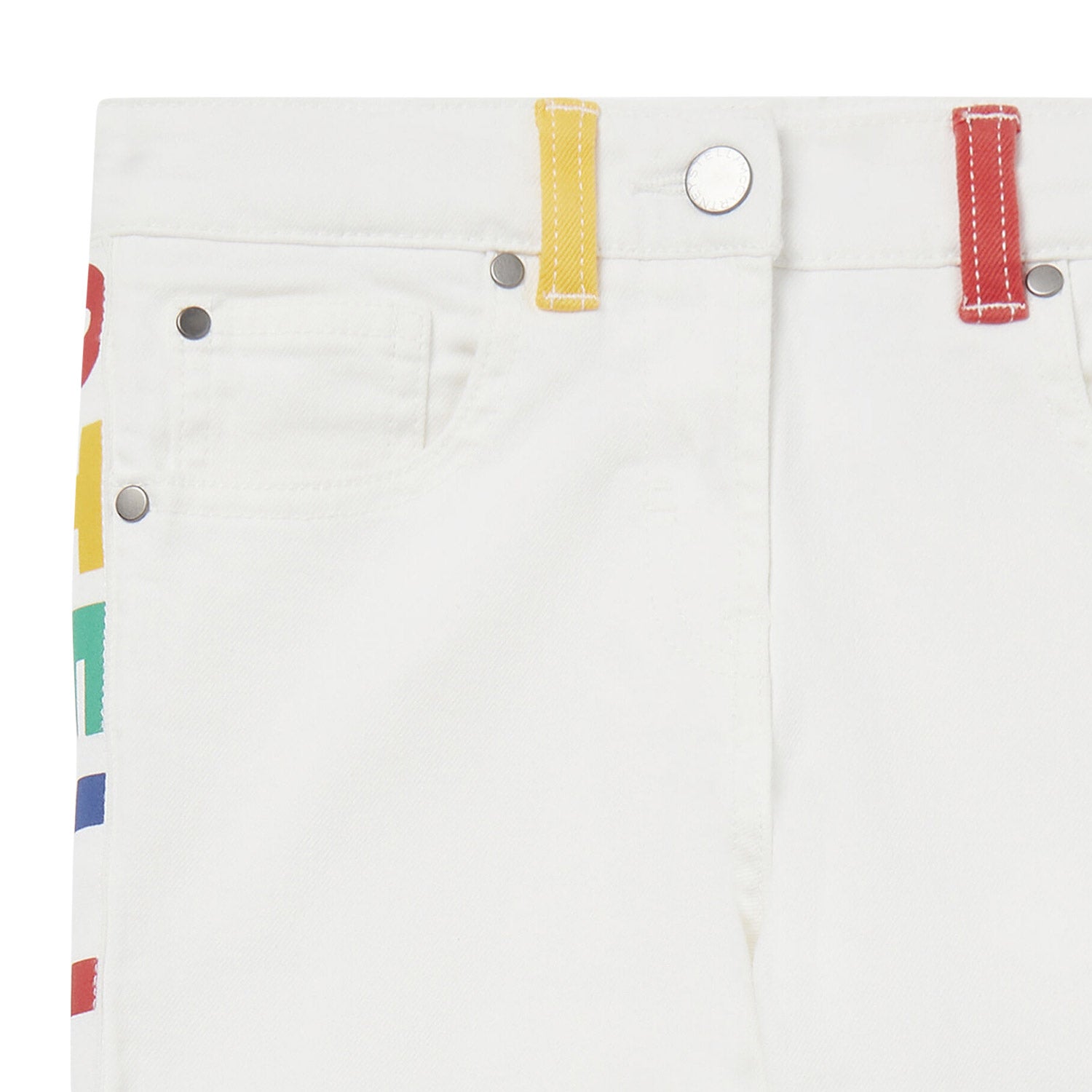 JEANS BIANCO E MULTICOLOR BAMBINA - annameglio.com abbigliamento moda