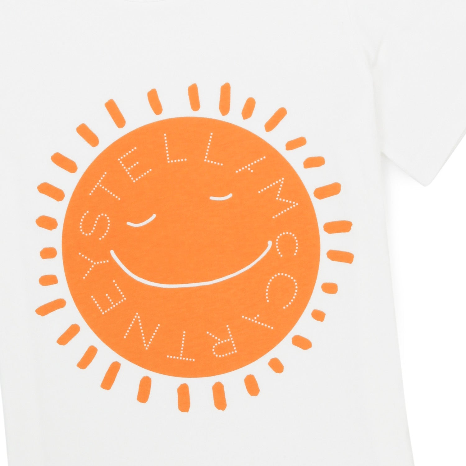 T-SHIRT UNISEX BIANCA CON STAMPA SOLE BAMBINO - annameglio.com abbigliamento moda