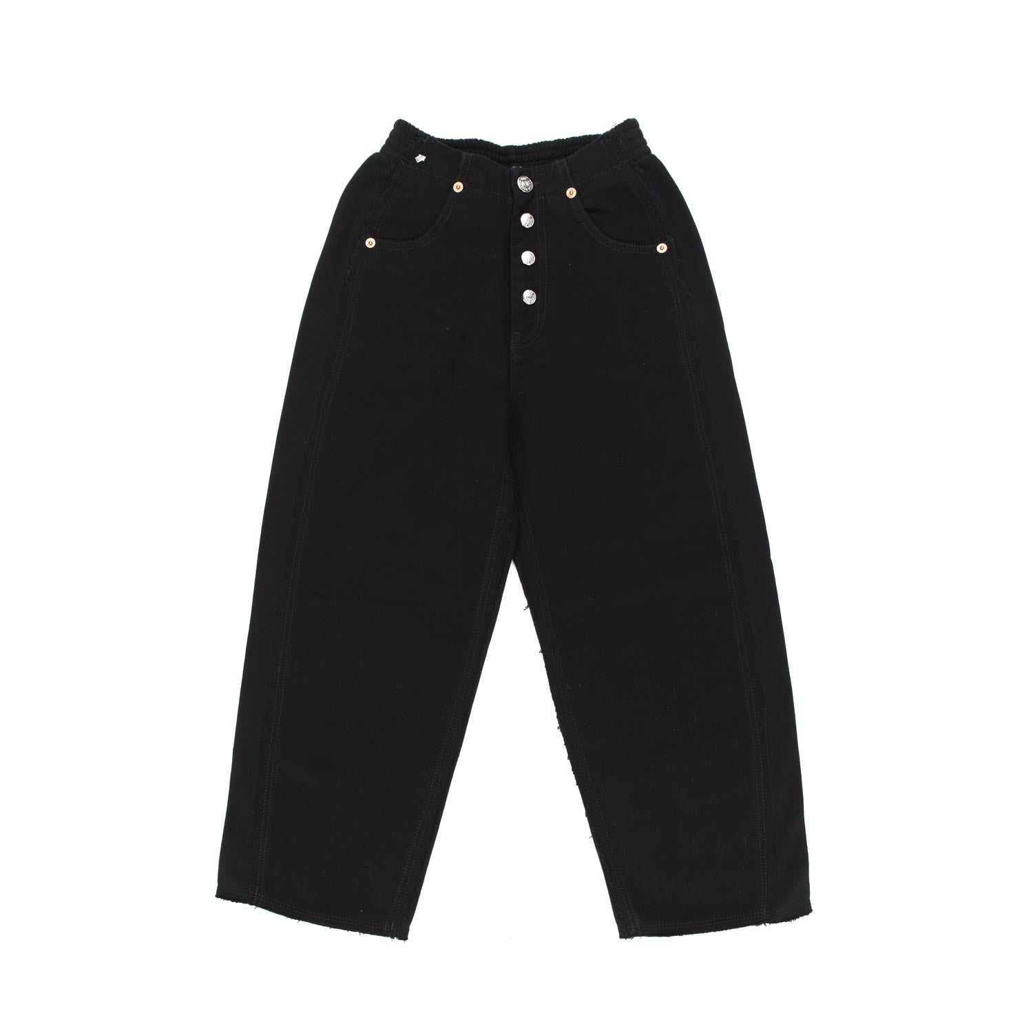 JEANS LOOSE FIT NERO BAMBINA E TEEN - annameglio.com abbigliamento moda