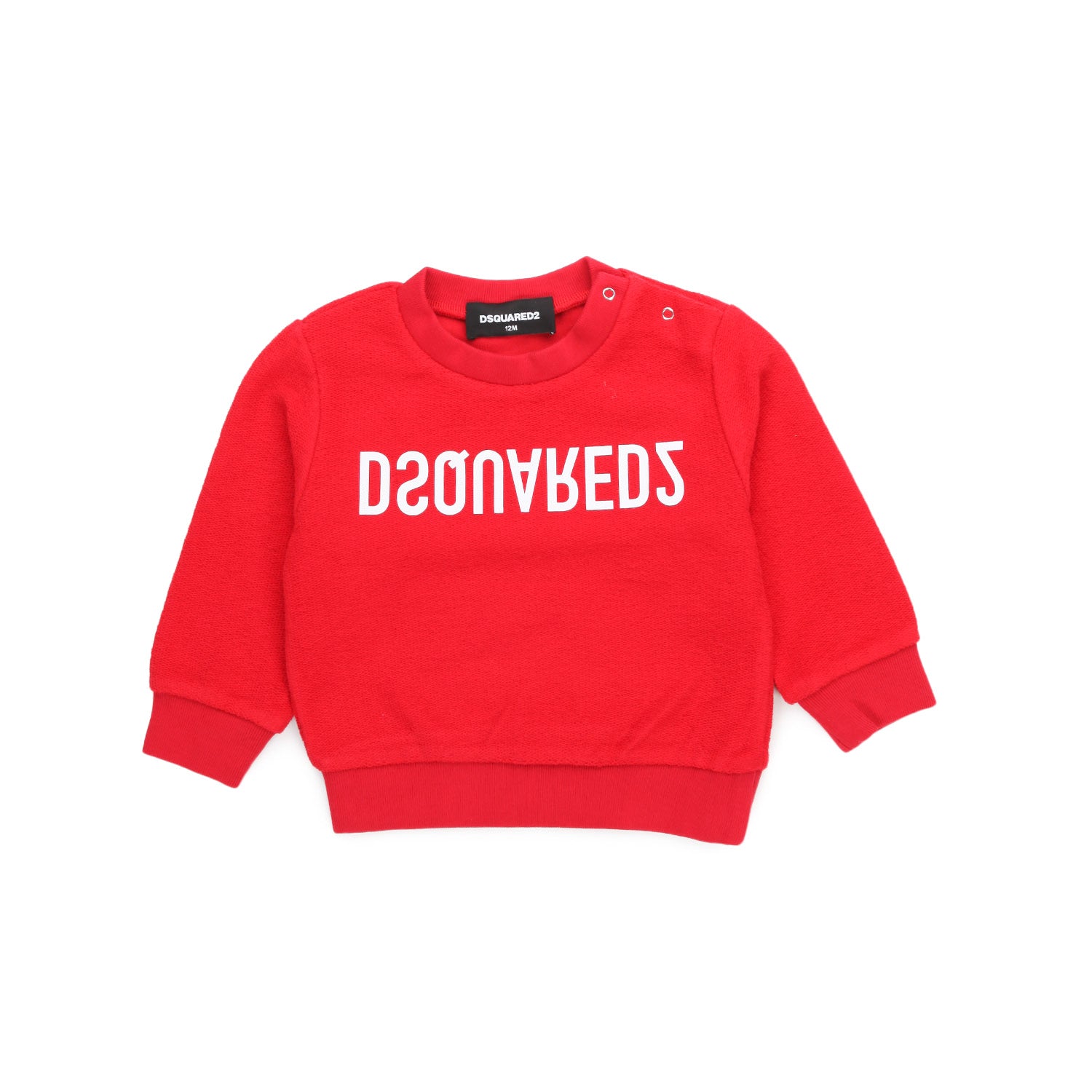 FELPA ROSSA CON LOGO BIANCO BAMBINO E BEBÈ - annameglio.com abbigliamento moda