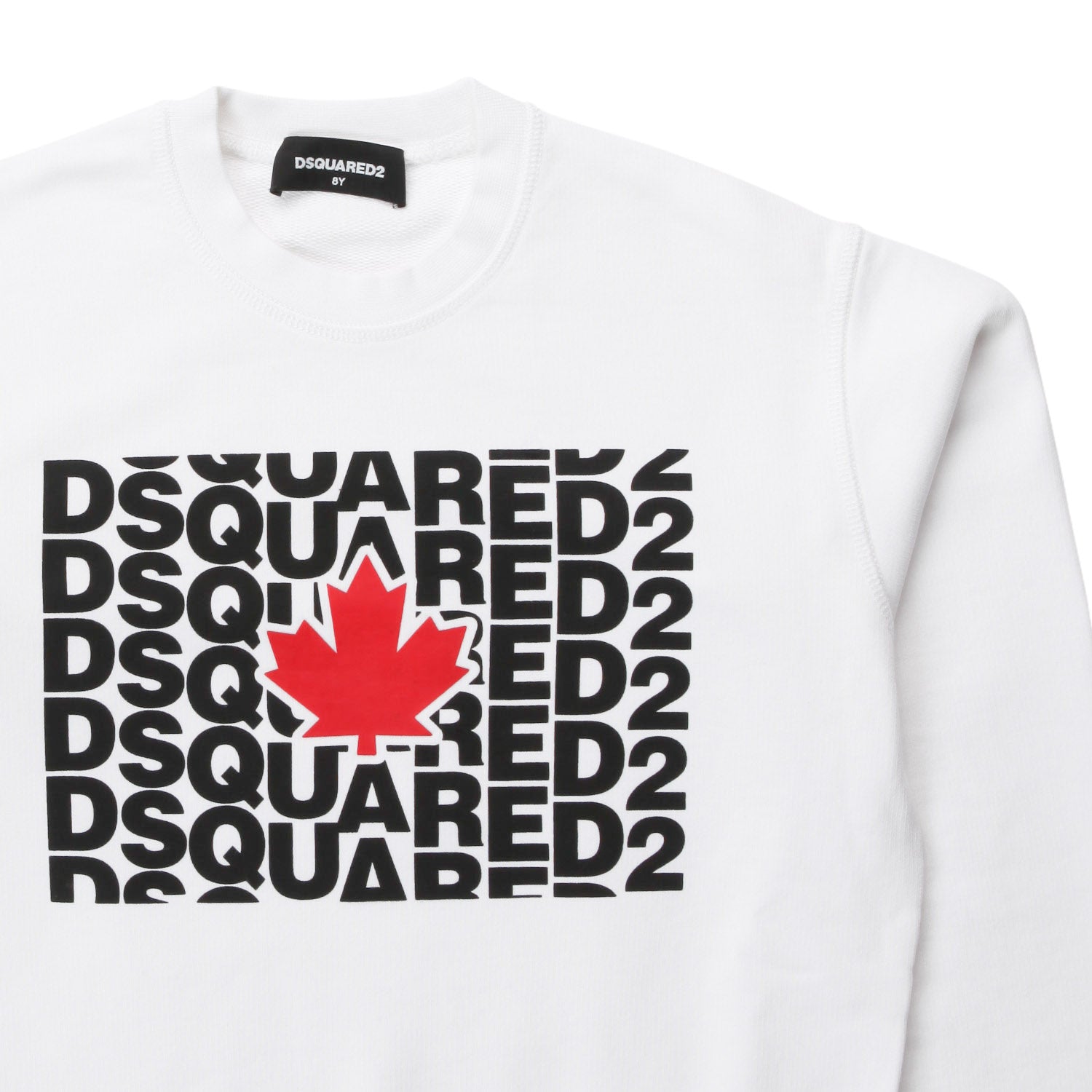 FELPA BIANCA STAMPA LOGO BOY - annameglio.com abbigliamento moda