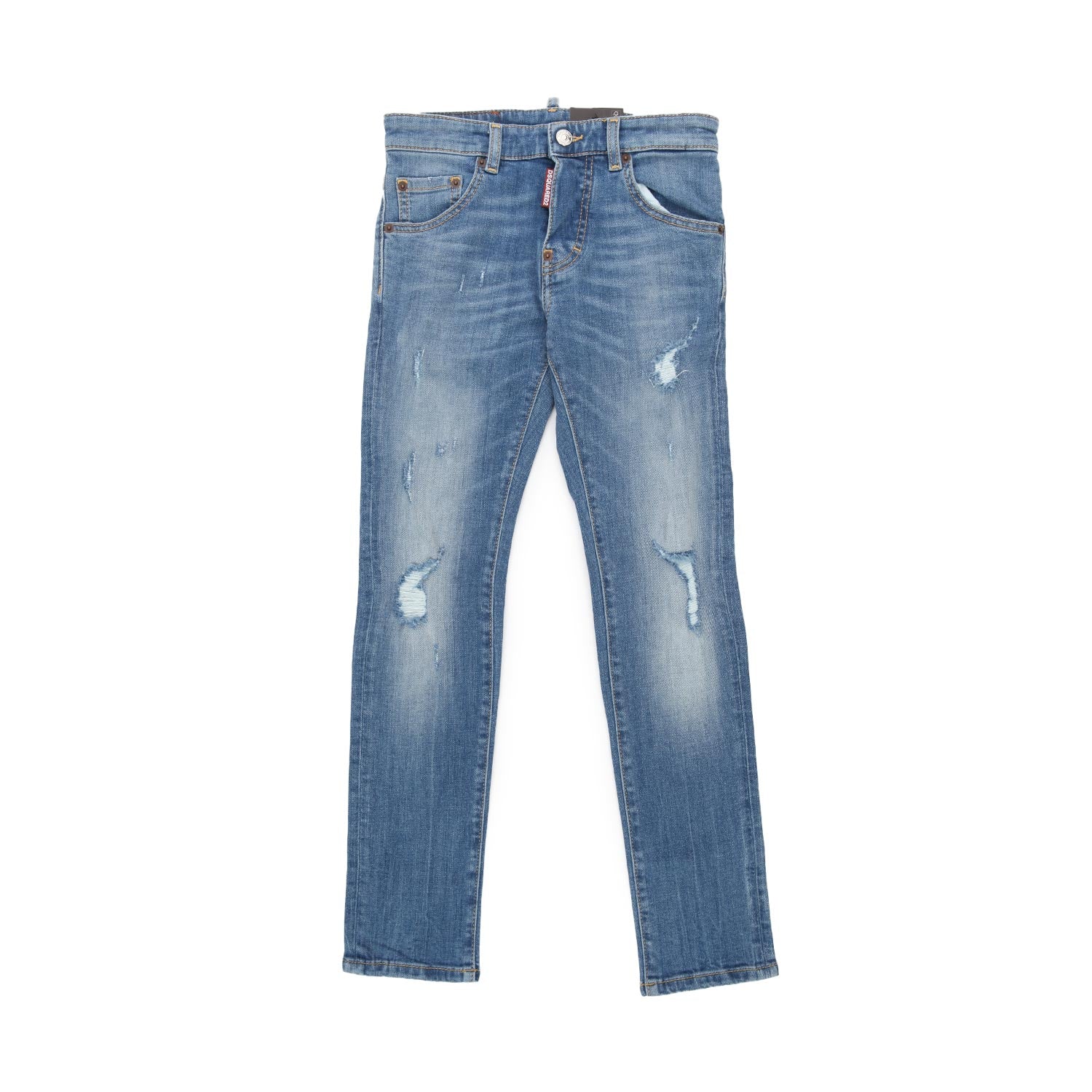 JEANS SLIM CHIARO CON STRAPPI BAMBINO E TEEN - annameglio.com abbigliamento moda