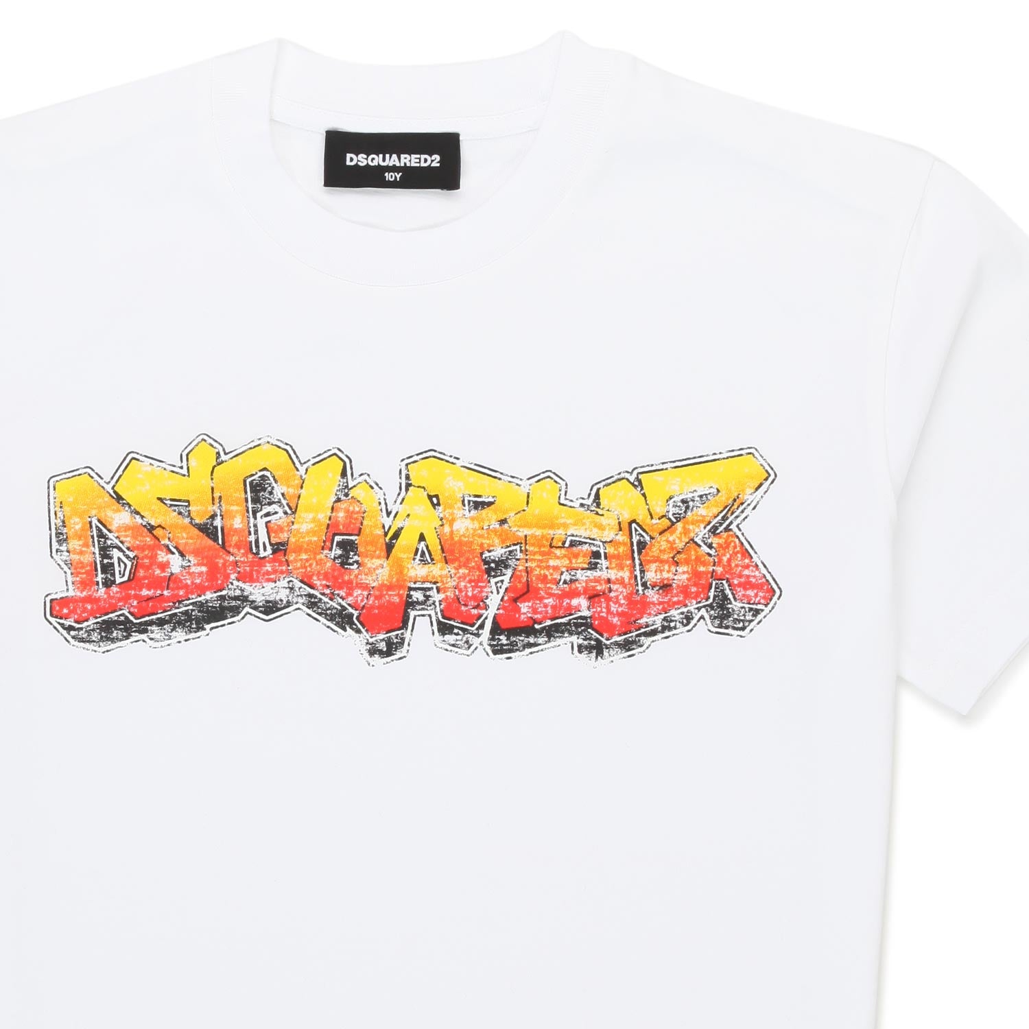 T-SHIRT BIANCA CON STAMPA GRAFFITI BAMBINA E TEEN - annameglio.com abbigliamento moda