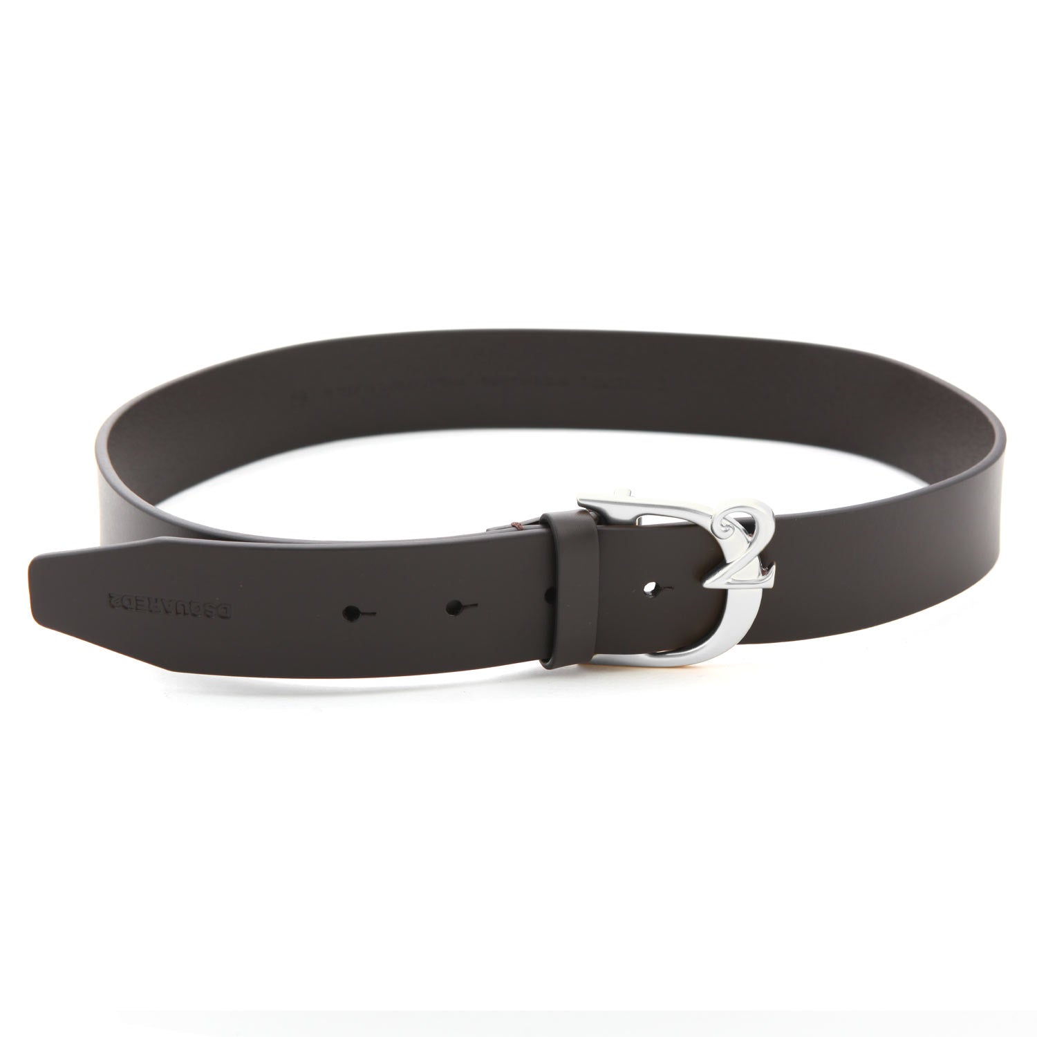 CINTURA UNISEX IN PELLE NERA CON MONOGRAMMA - annameglio.com abbigliamento moda