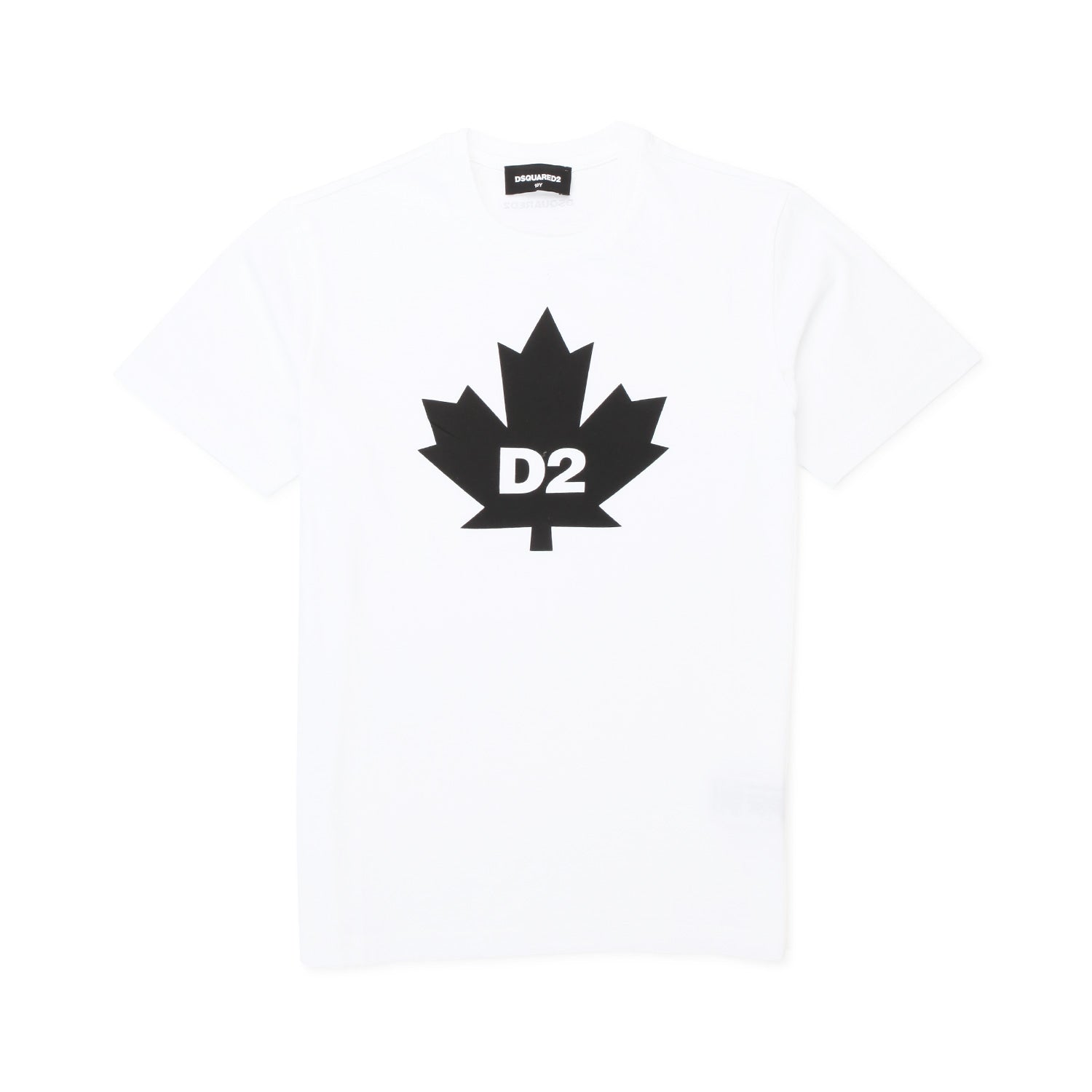 T-SHIRT MAPLE LEAF D2 BIANCA BAMBINO E TEEN - annameglio.com abbigliamento moda