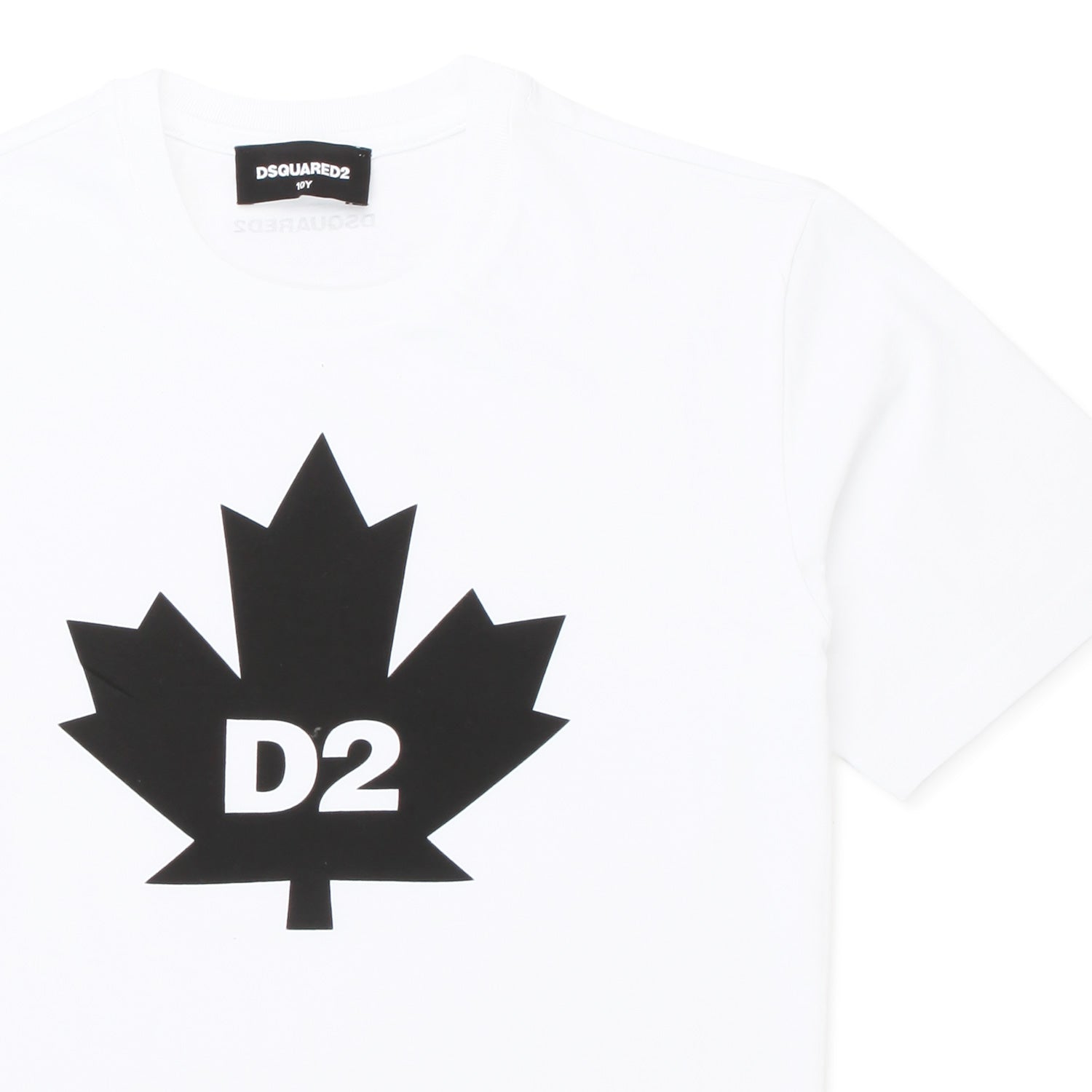T-SHIRT MAPLE LEAF D2 BIANCA BAMBINO E TEEN - annameglio.com abbigliamento moda