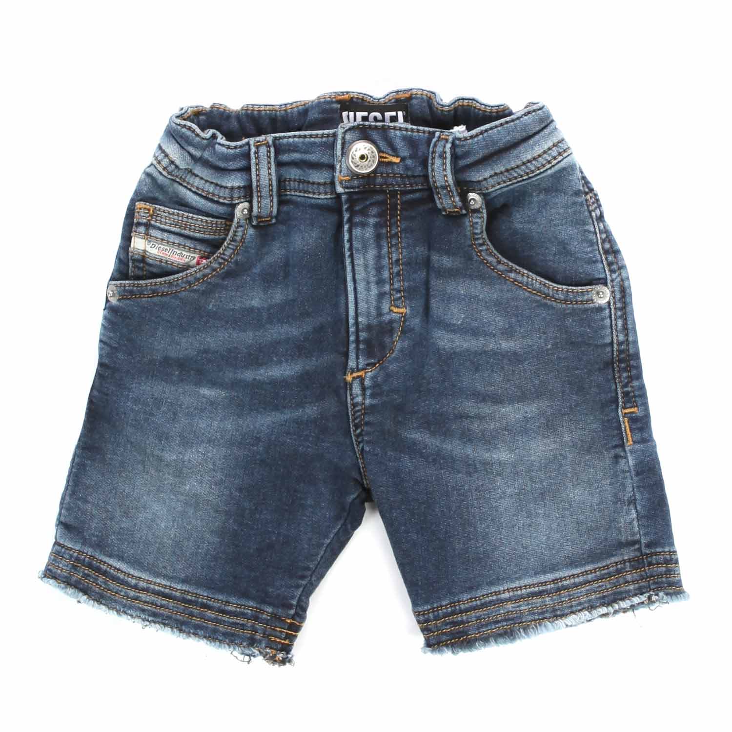 BERMUDA IN DENIM BLU SCURO BAMBINO E BEBÈ - annameglio.com abbigliamento moda