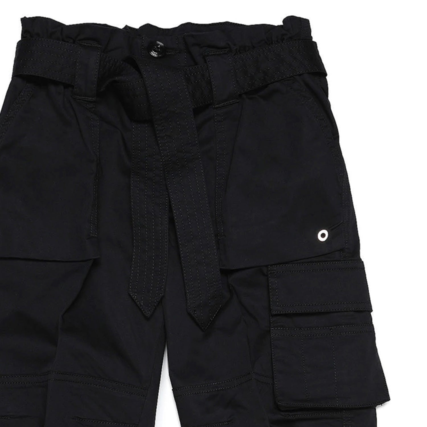 PANTALONE CARGO PEDRA NERO BAMBINA E TEEN - annameglio.com abbigliamento moda