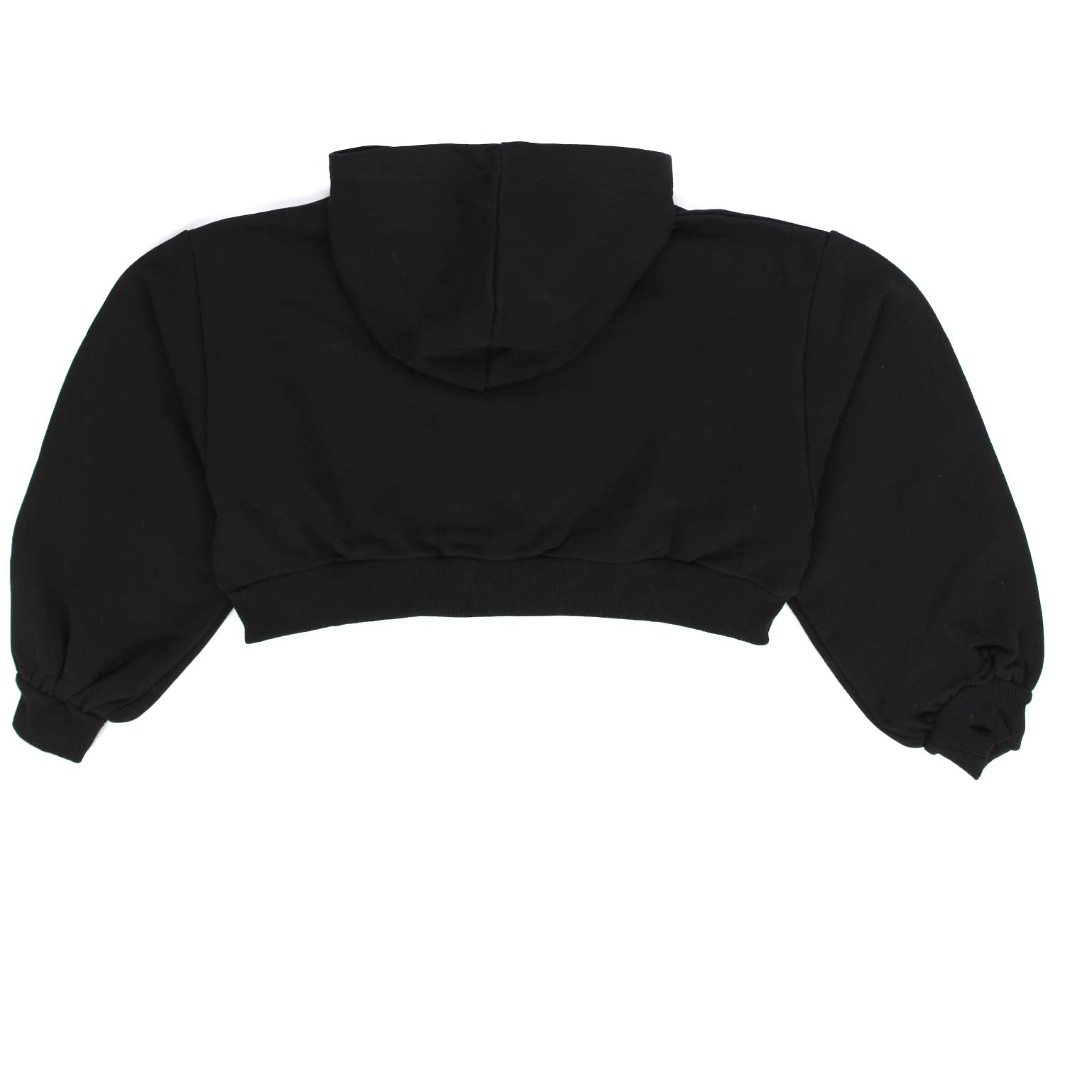 FELPA CROPPED NERA TEEN BAMBINA - annameglio.com abbigliamento moda