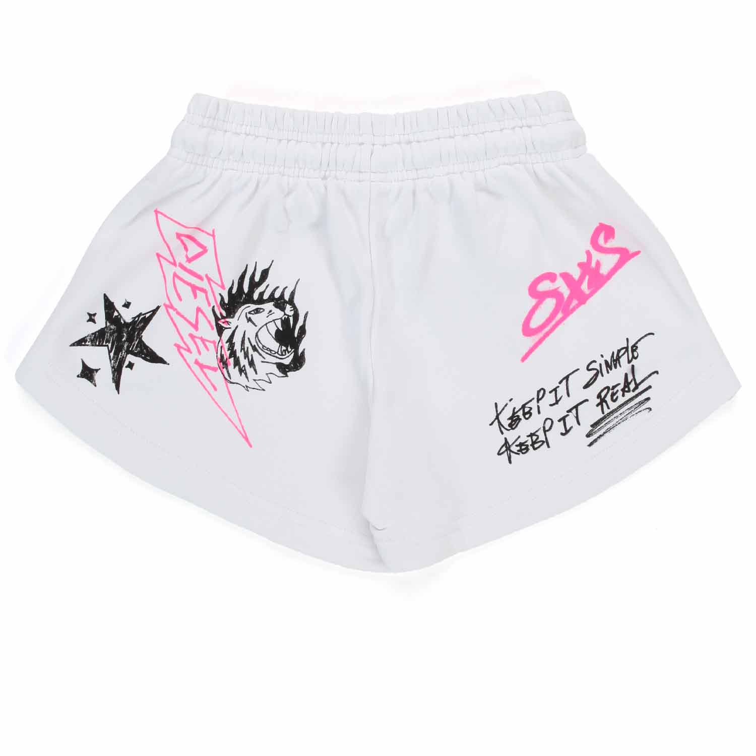 SHORTS IN FELPA BIANCHI BAMBINA E TEEN - annameglio.com abbigliamento moda