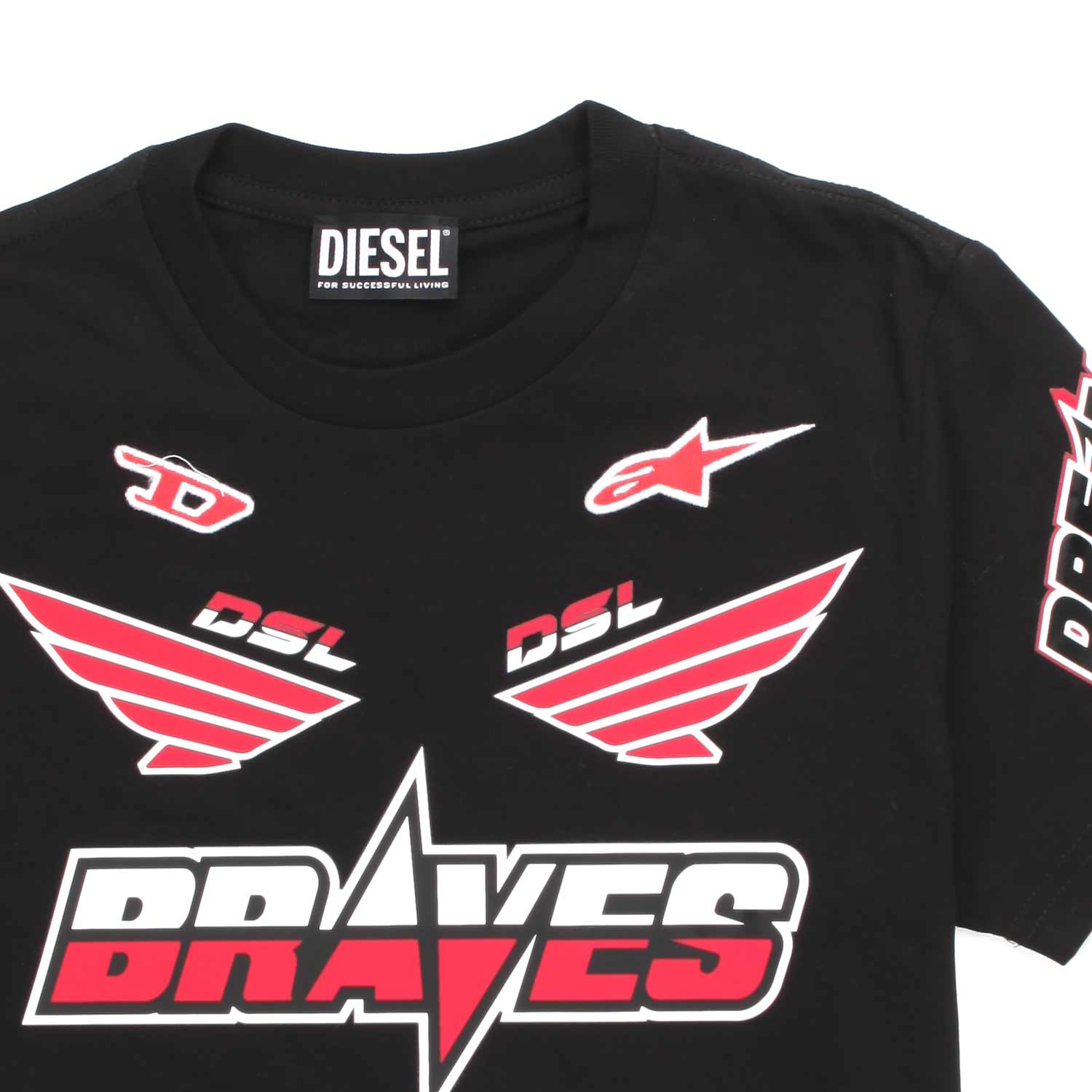 T-SHIRT BRAVES NERA BAMBINO TEEN - annameglio.com abbigliamento moda