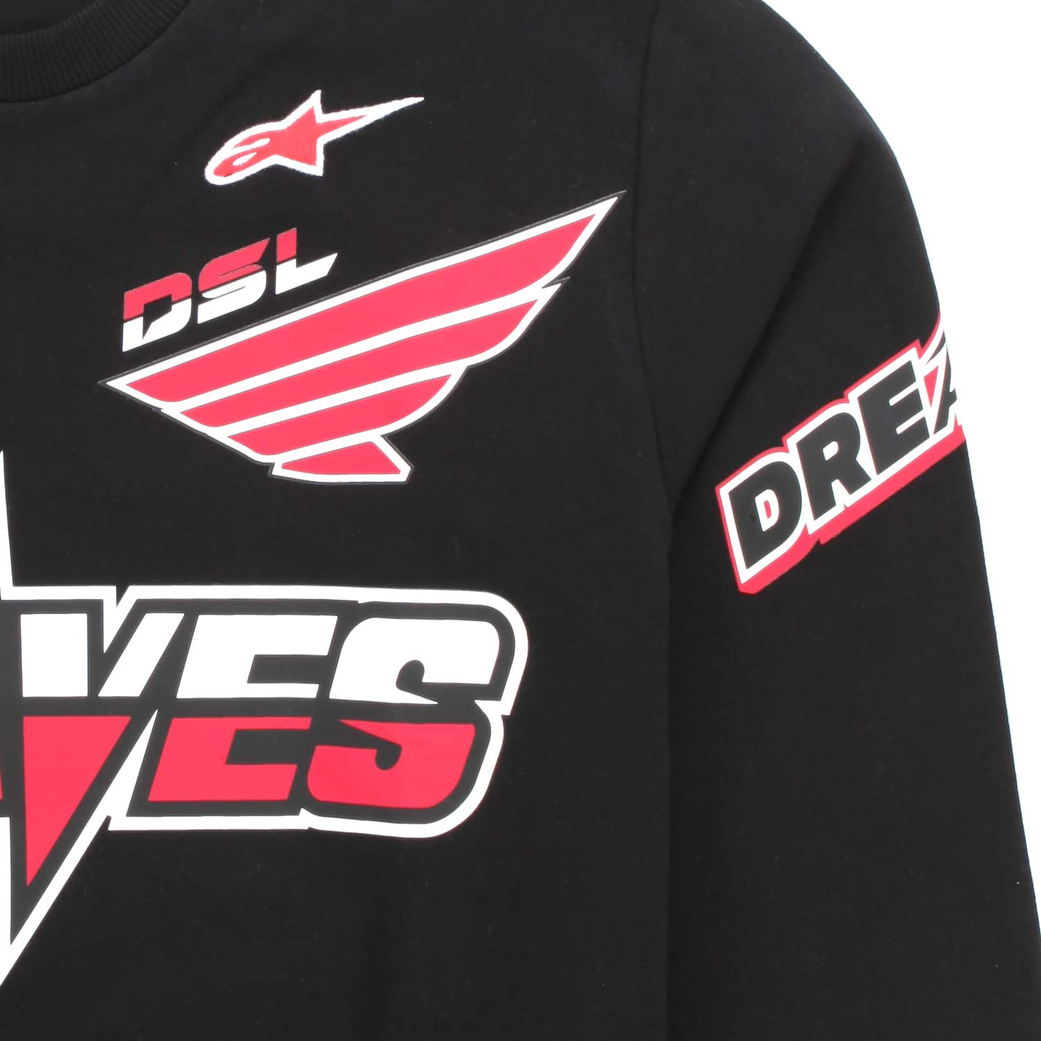 FELPA NERA CON STAMPA BOY - annameglio.com abbigliamento moda