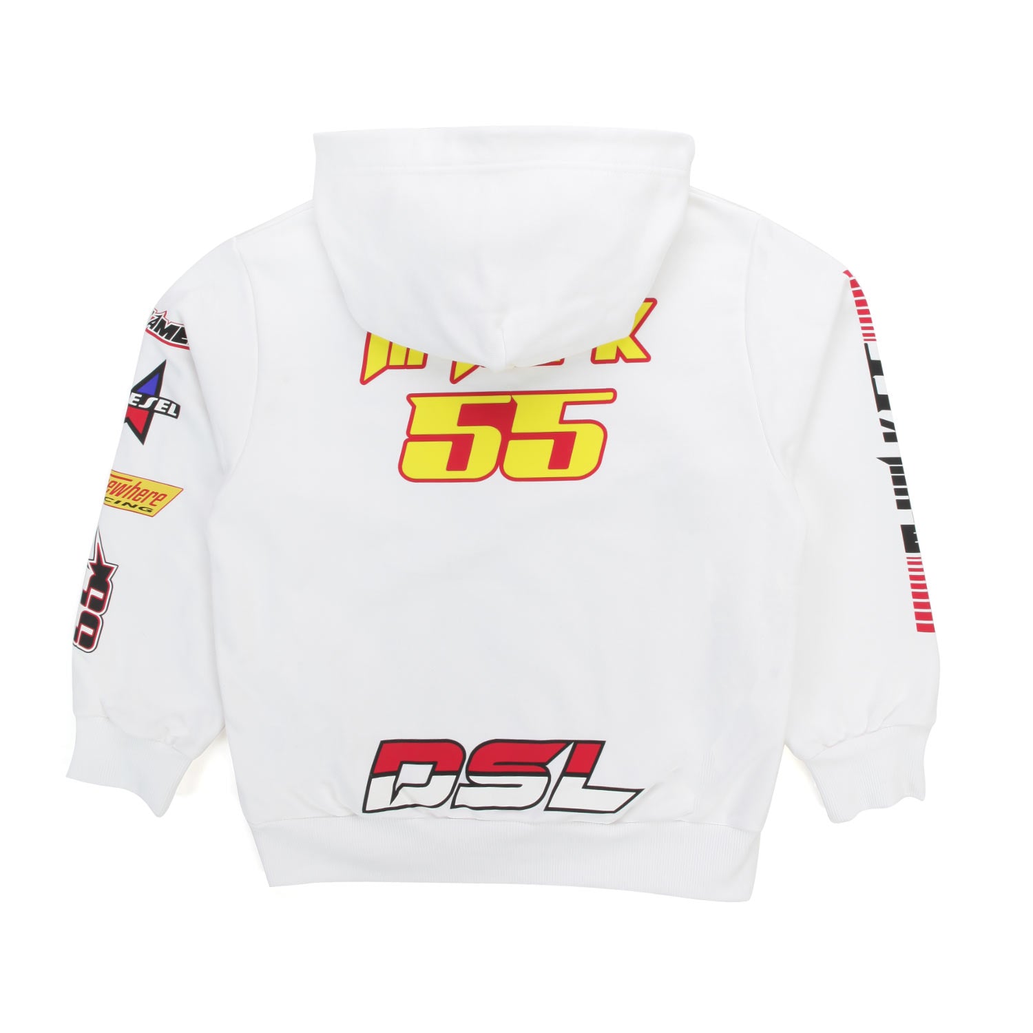 FELPA BIANCA CAPPUCCIO BAMBINO TEEN - annameglio.com abbigliamento moda