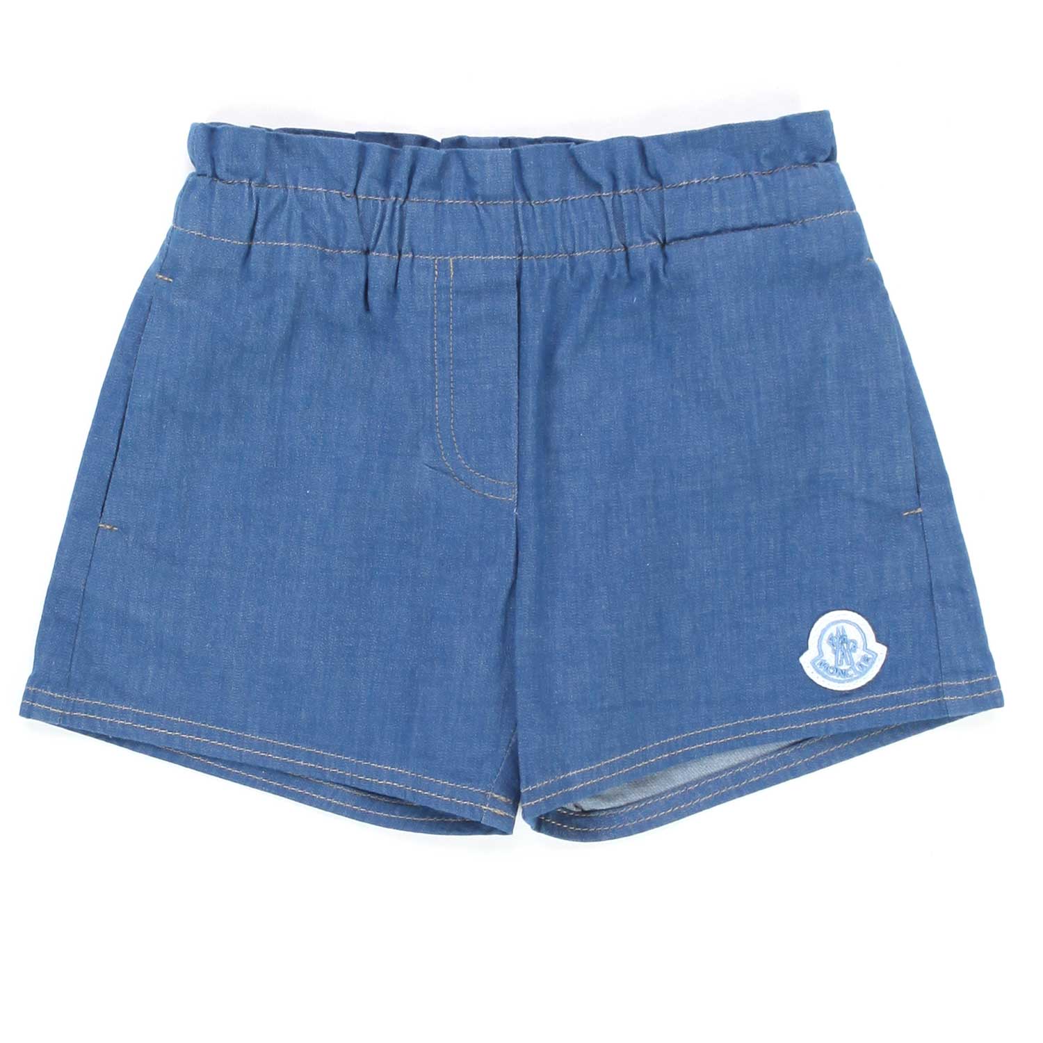 SHORTS CHAMBRAY BLU BABY UNISEX - annameglio.com abbigliamento moda