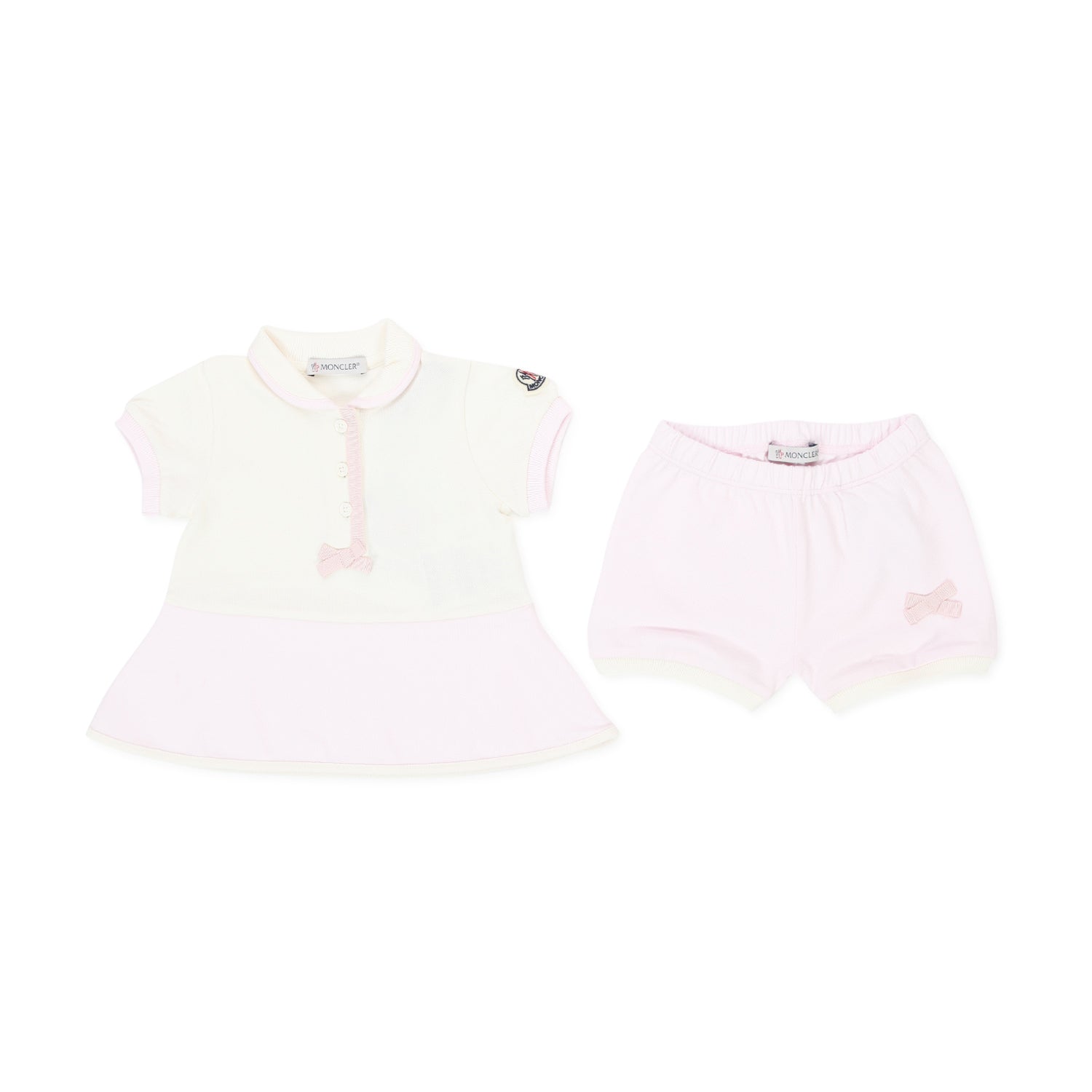 COMPLETINO PANNA E ROSA BAMBINA BEBÈ - annameglio.com abbigliamento moda