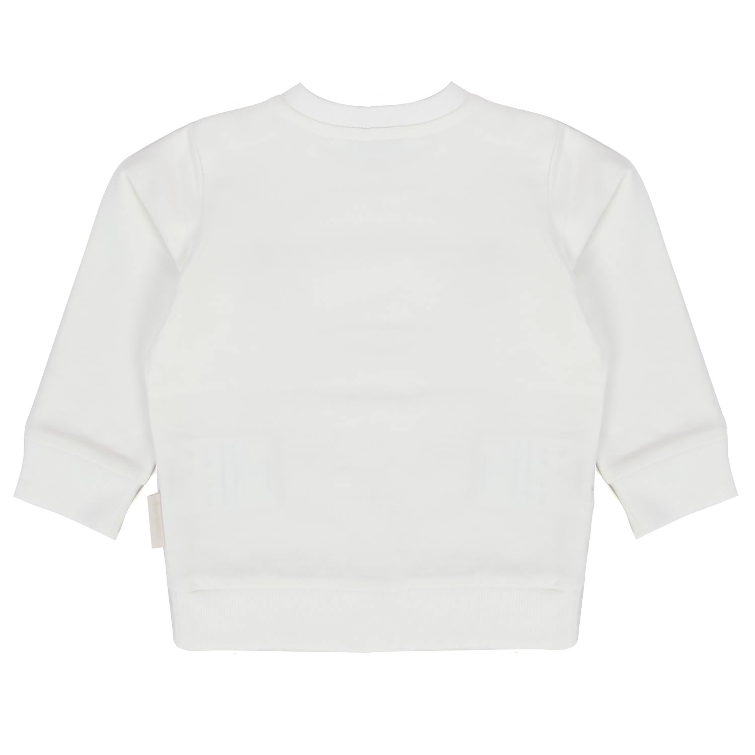 FELPA BIANCO LATTE CON PATCH BAMBINO E BEBÈ - annameglio.com abbigliamento moda