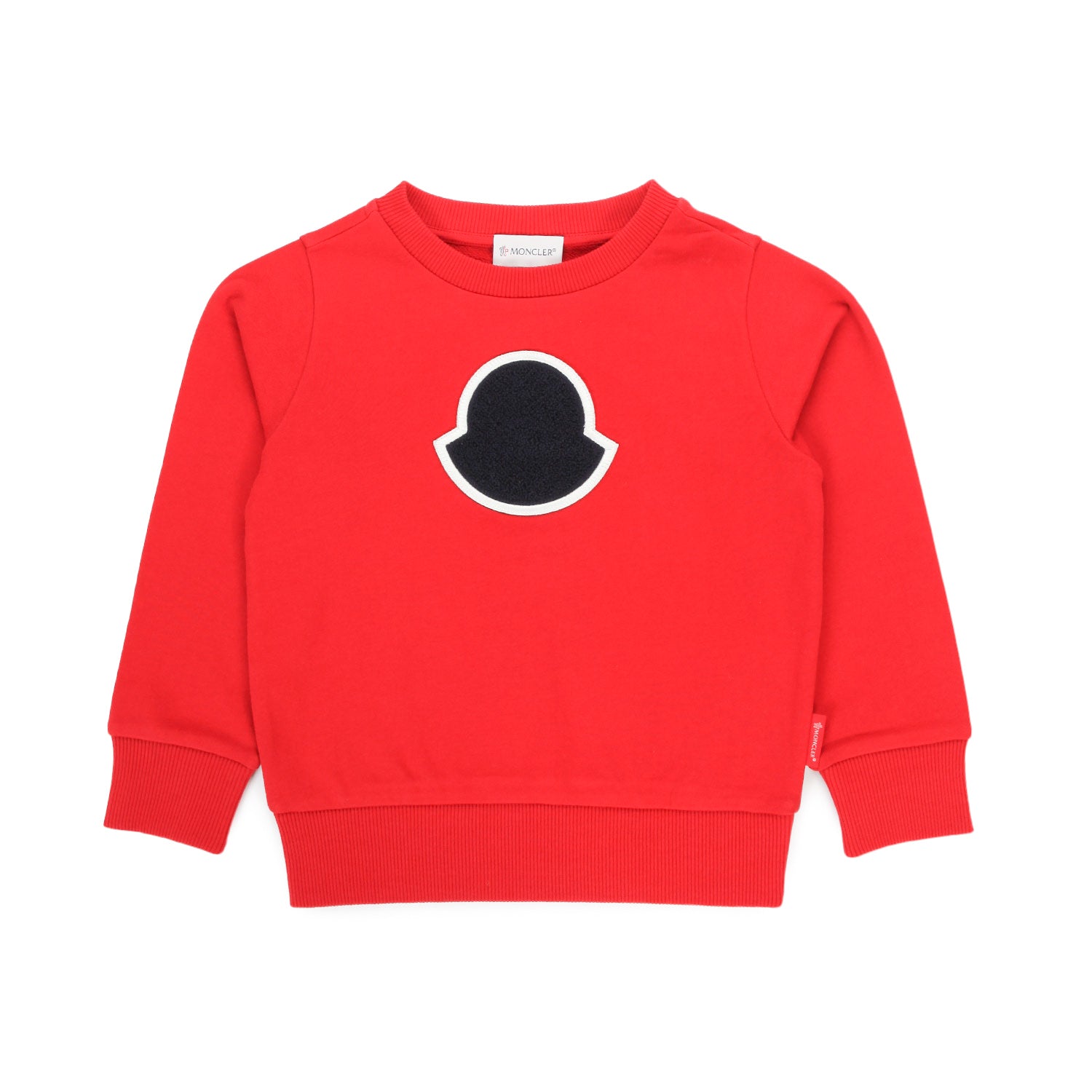 FELPA ROSSA CON PATCH NERA BAMBINO E TEEN - annameglio.com abbigliamento moda