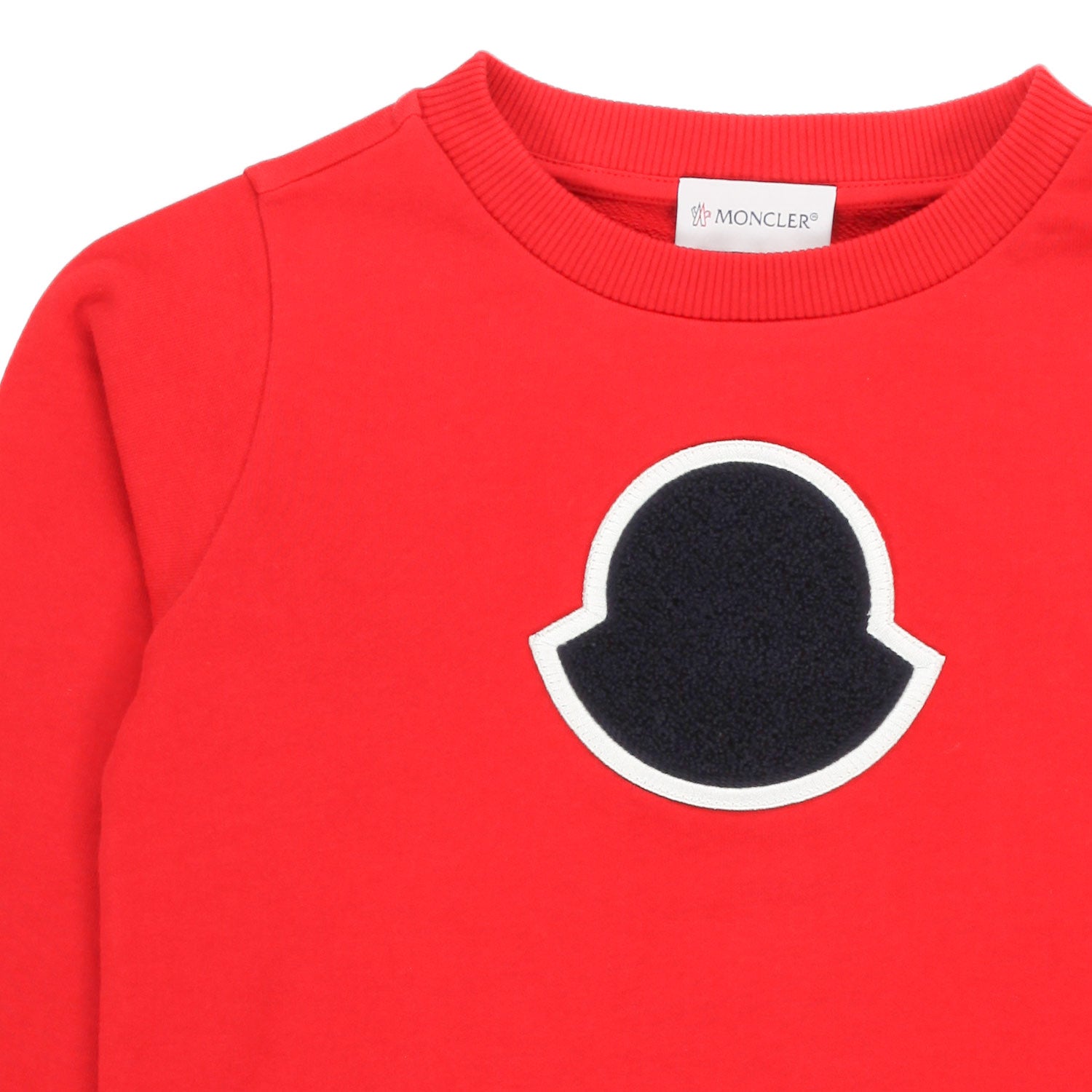 FELPA ROSSA CON PATCH NERA BAMBINO E TEEN - annameglio.com abbigliamento moda