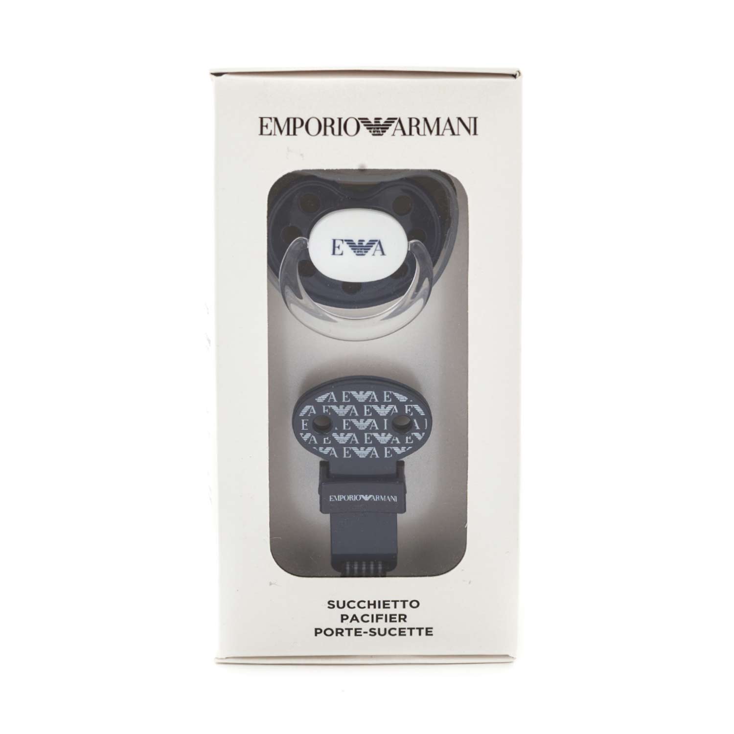 SET BABY CARE BLU NAVY CON CIUCCIO E CORDINO - annameglio.com abbigliamento moda