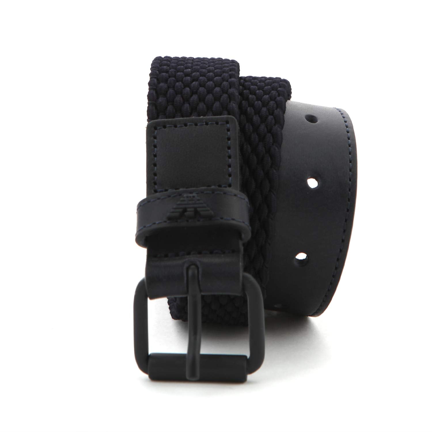 CINTURA BLU NAVY IN PELLE E STRETCH JR E TEEN - annameglio.com abbigliamento moda