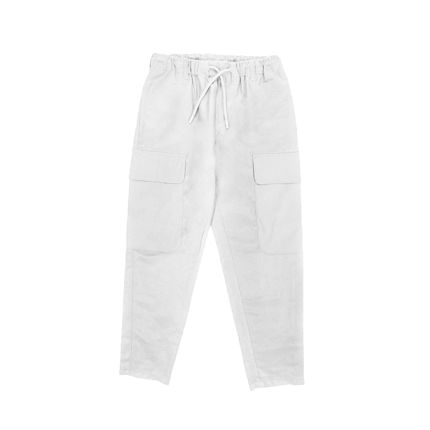 PANTALONE BIANCO CALDO CON COULISSE BAMBINO - annameglio.com abbigliamento moda
