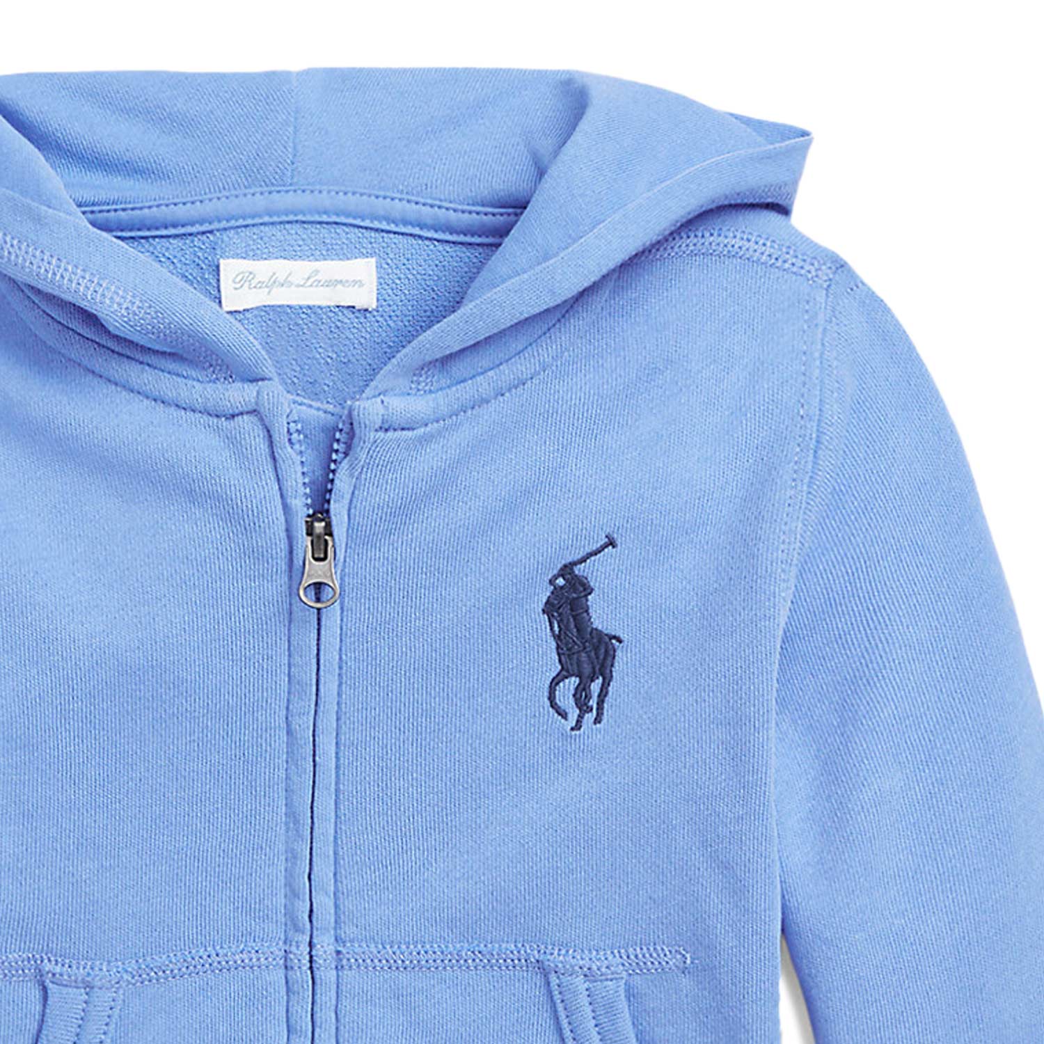 FELPA AZZURRA CON ZIP NEONATO - annameglio.com abbigliamento moda