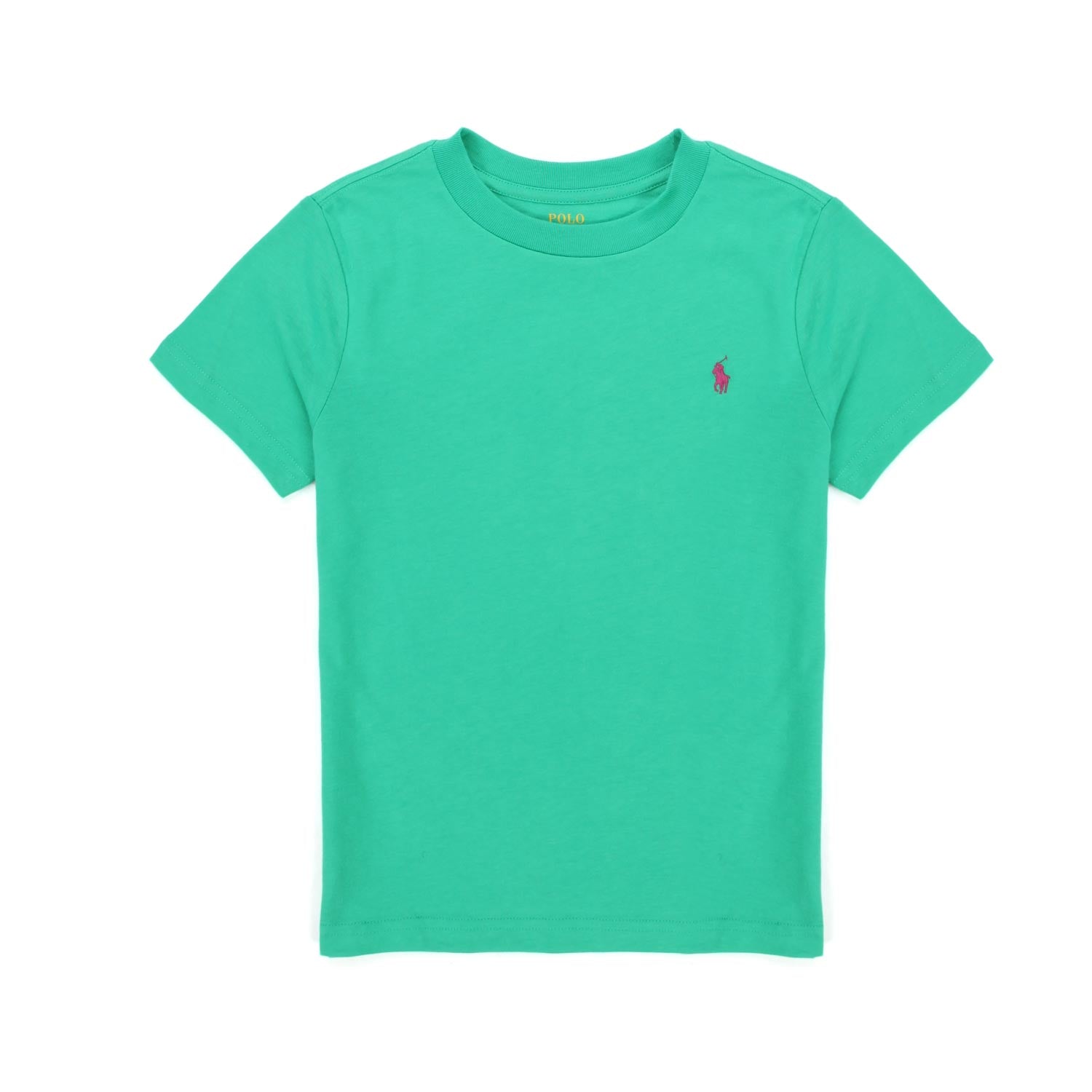 T-SHIRT VERDE CON PONY VIOLA BAMBINO - annameglio.com abbigliamento moda