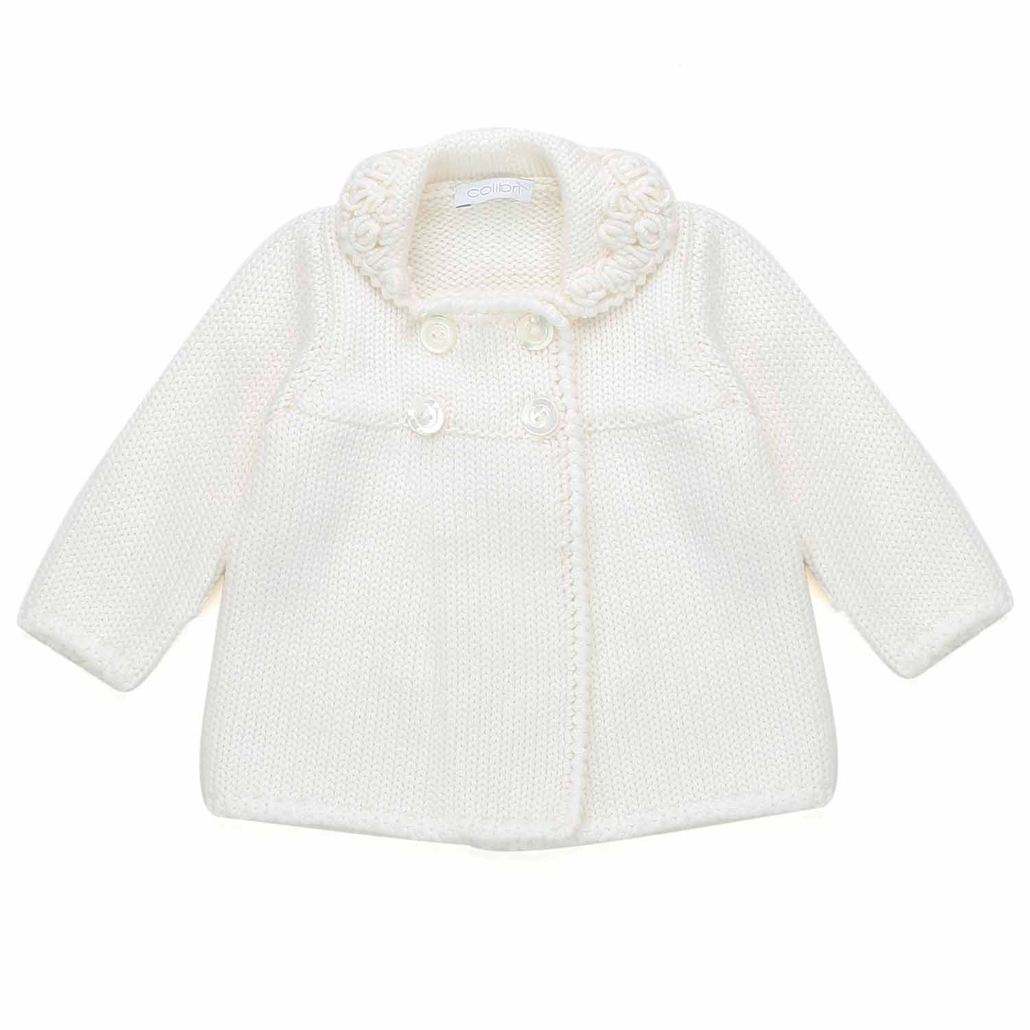 CAPPOTTINO DI LANA PANNA BIMBA E NEONATA - annameglio.com abbigliamento moda