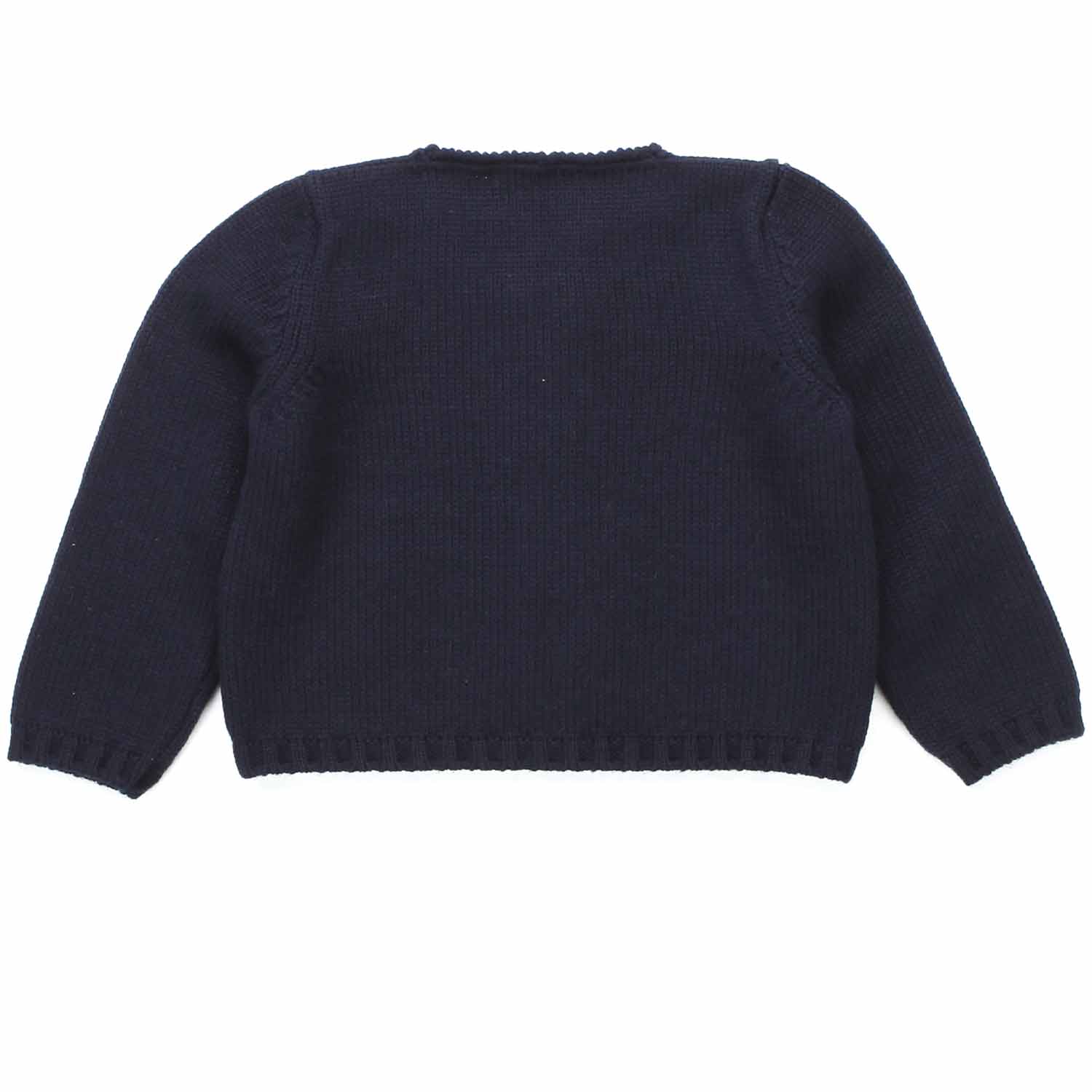 CARDIGAN DI LANA BLU BIMBA E NEONATA - annameglio.com abbigliamento moda