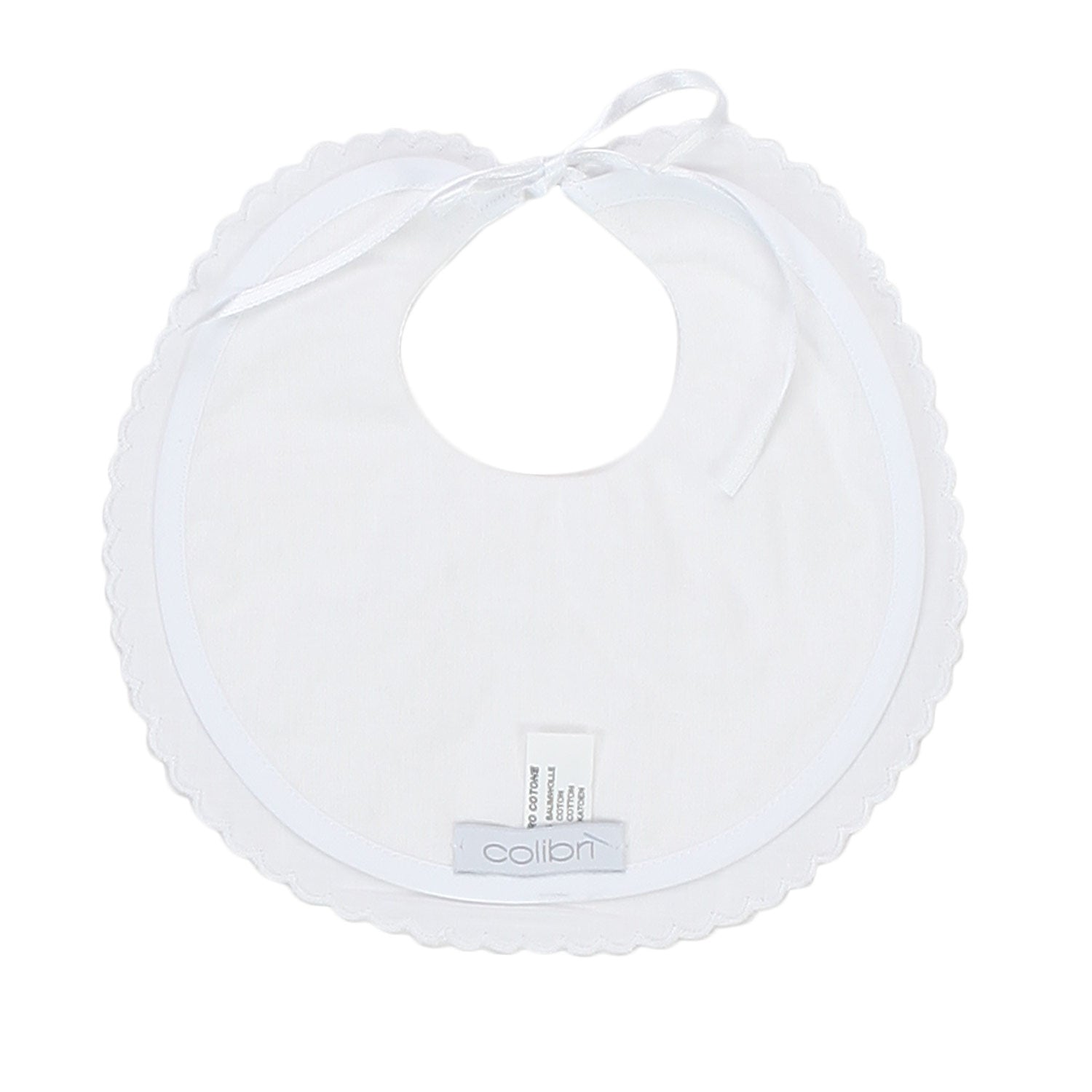 BAVETTA RICAMATA IN COTONE BIANCO - annameglio.com abbigliamento moda