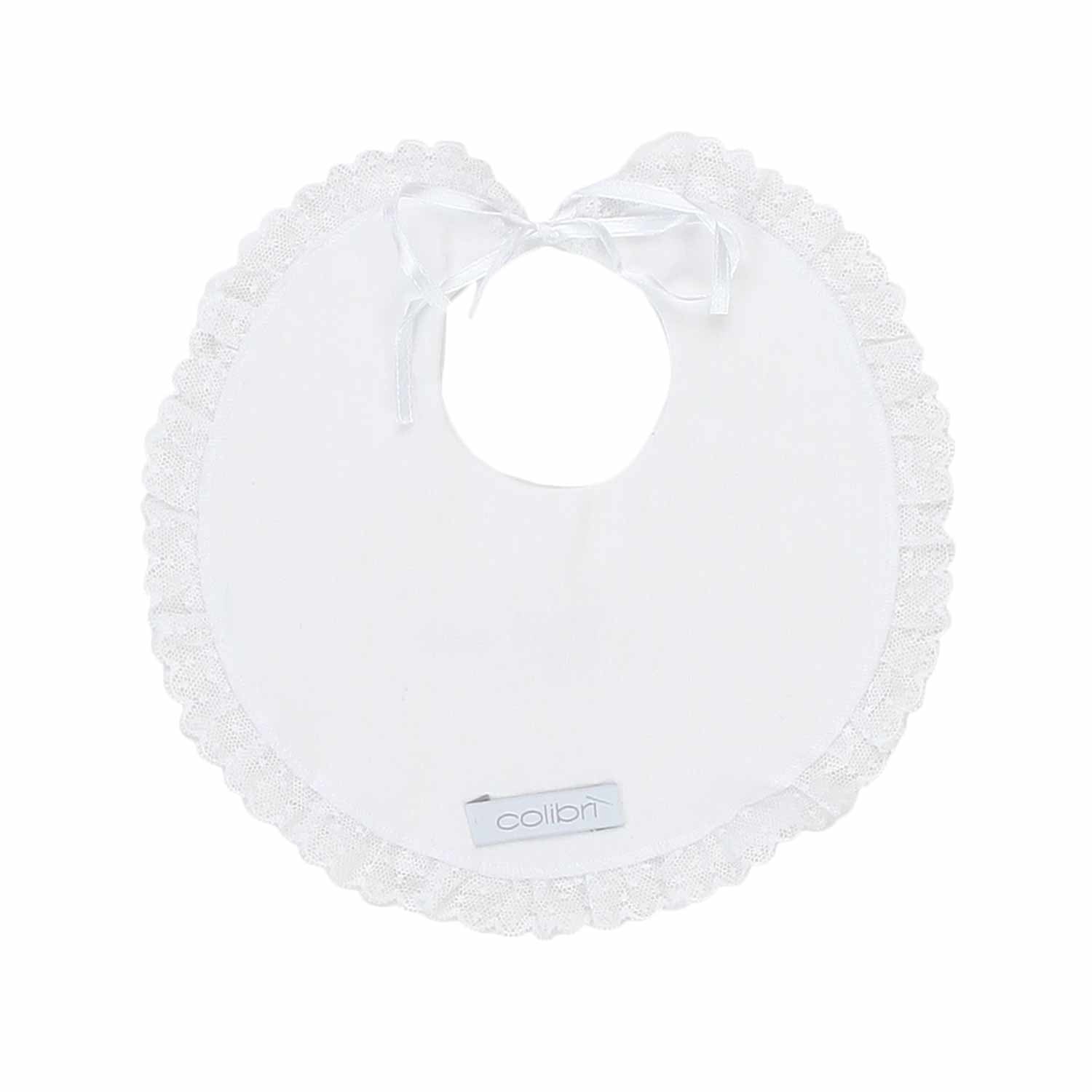 BAVETTA BIANCA IN COTONE RICAMATO - annameglio.com abbigliamento moda