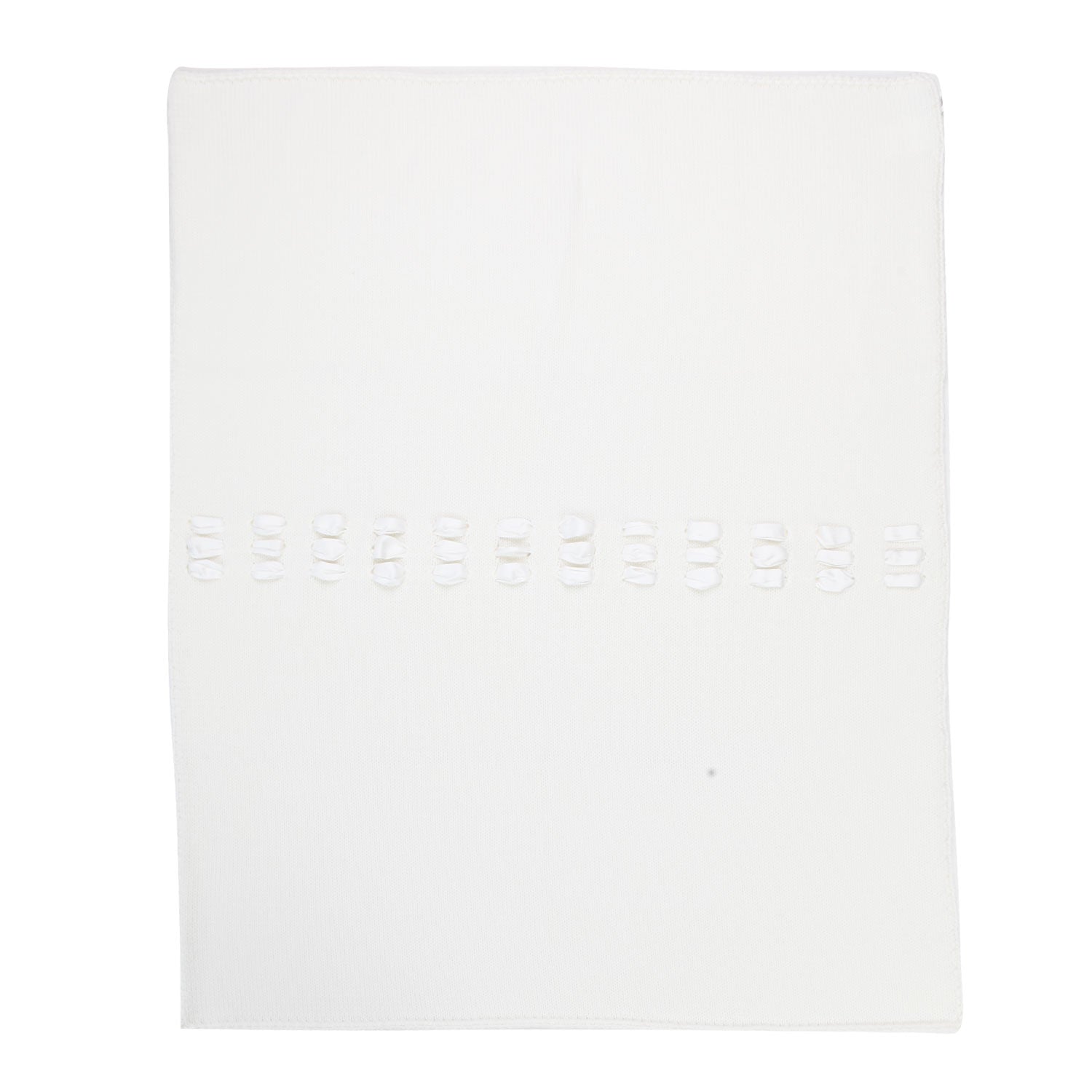 COPERTA DI LANA UNISEX BIANCO PANNA NEONATO - annameglio.com abbigliamento moda