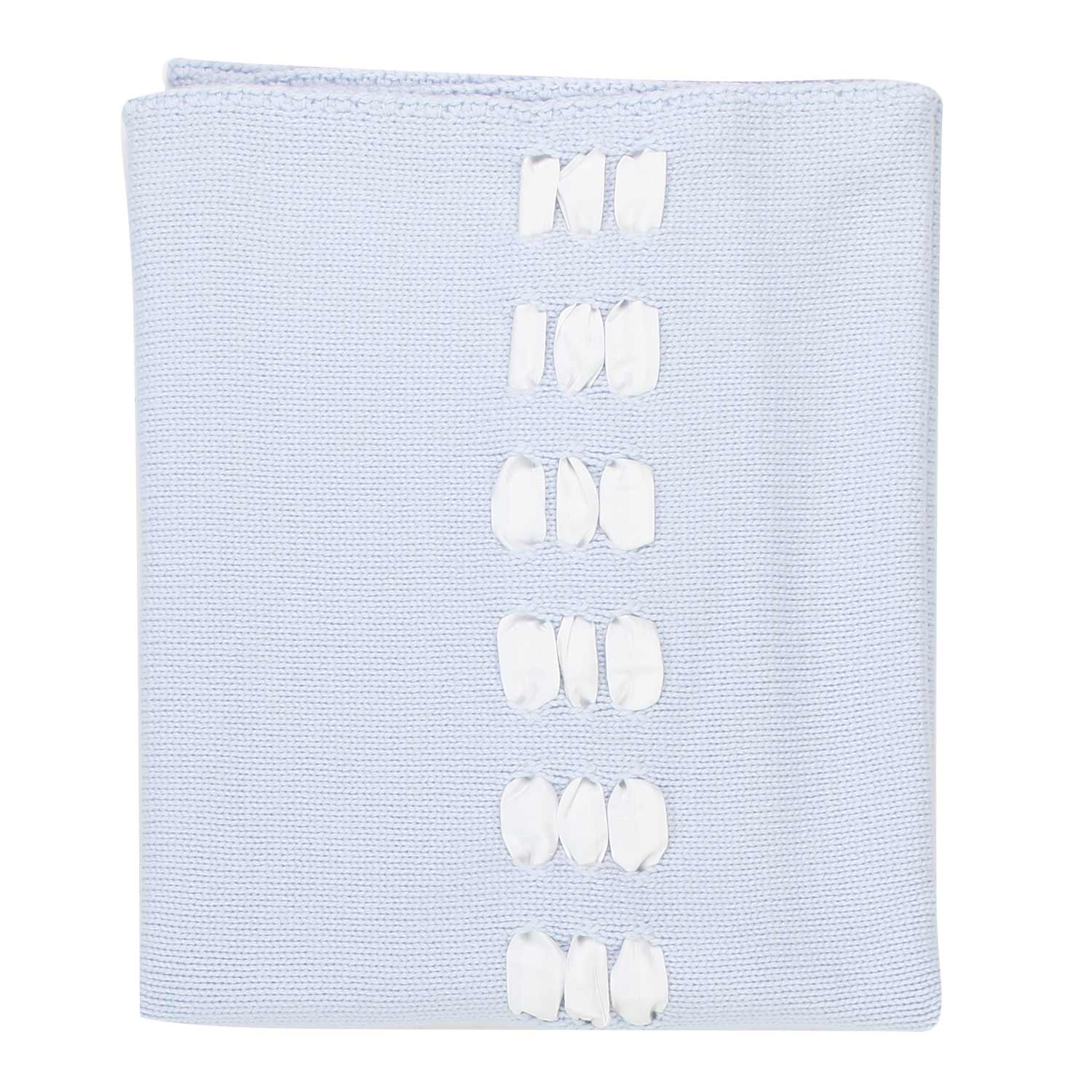 COPERTA DI LANA CELESTE NEONATO - annameglio.com abbigliamento moda