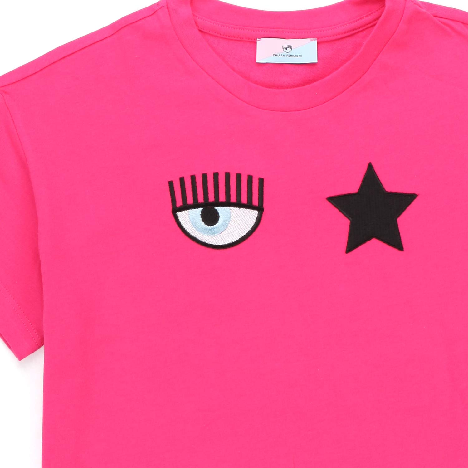 T-SHIRT EYE STAR ROSA FANDANGO BAMBINA - annameglio.com abbigliamento moda