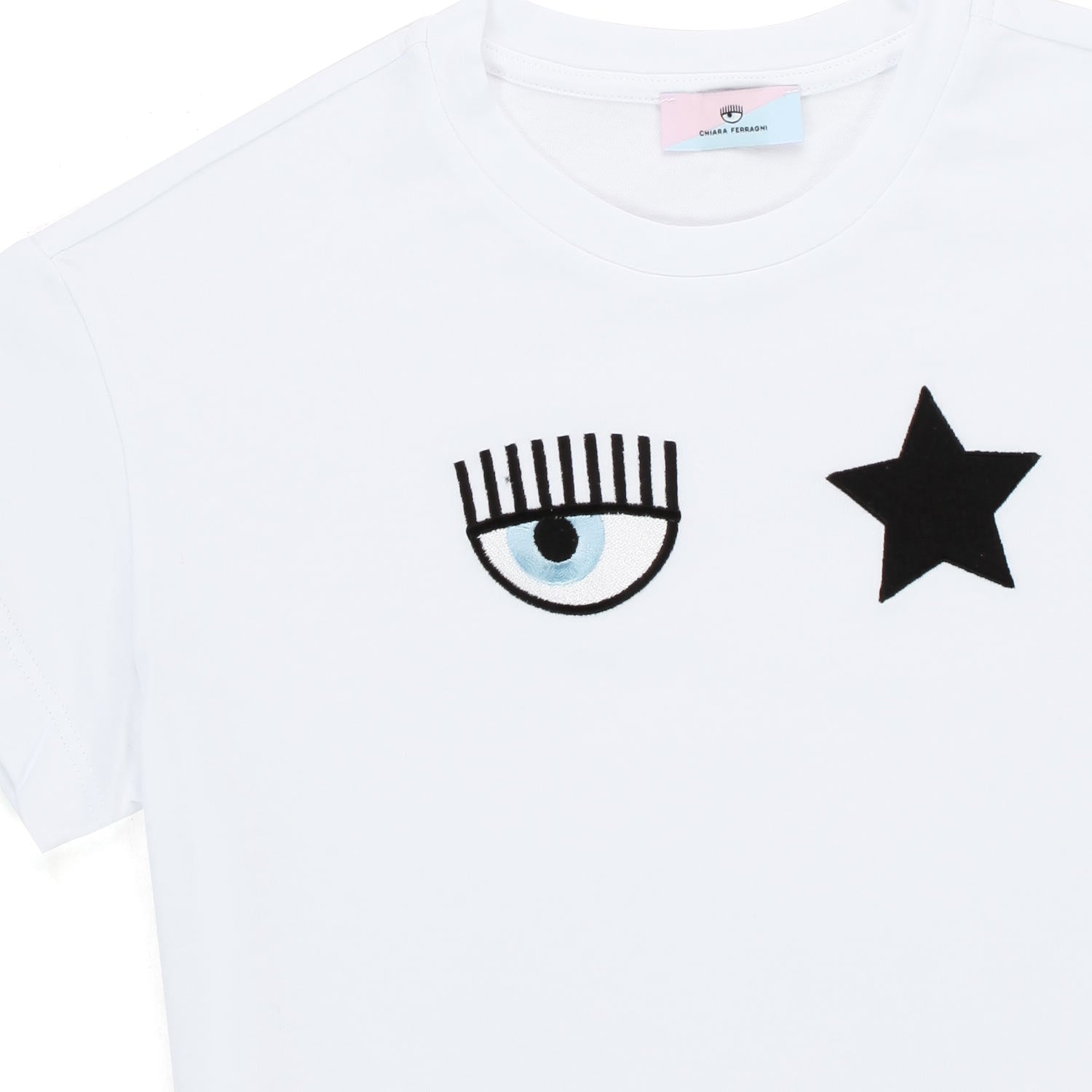 T-SHIRT EYE STAR BIANCA BAMBINA - annameglio.com abbigliamento moda