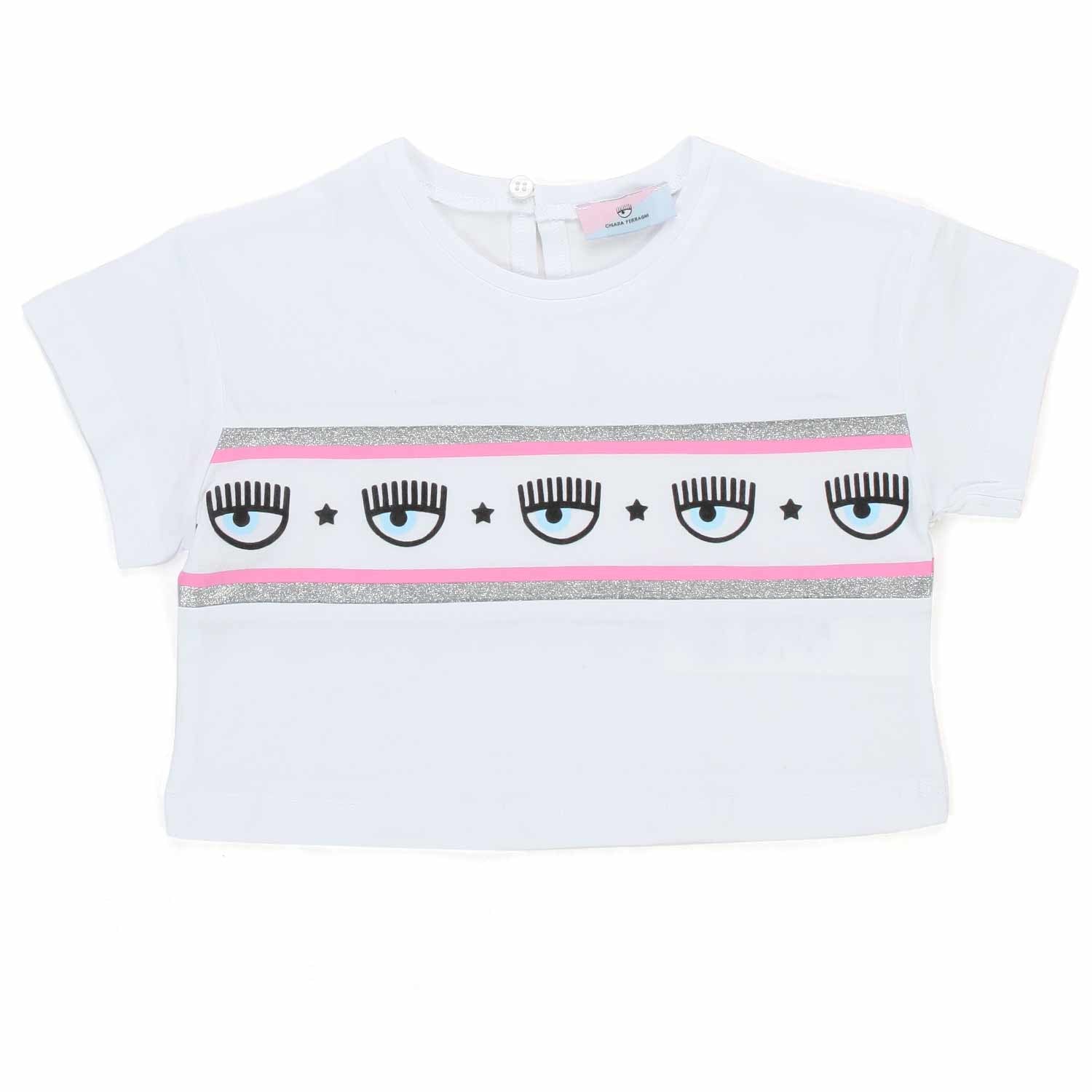 T-SHIRT CROPPED BIANCA NEONATA - annameglio.com abbigliamento moda