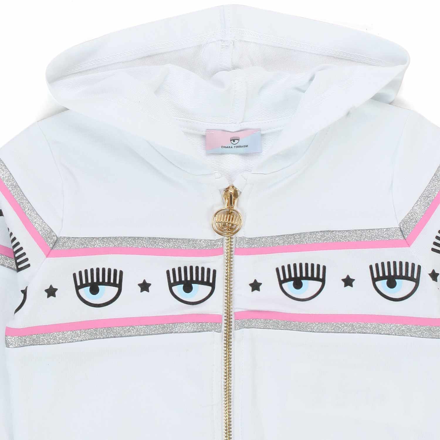 FELPA LOGOMANIA ZIP NEONATA - annameglio.com abbigliamento moda