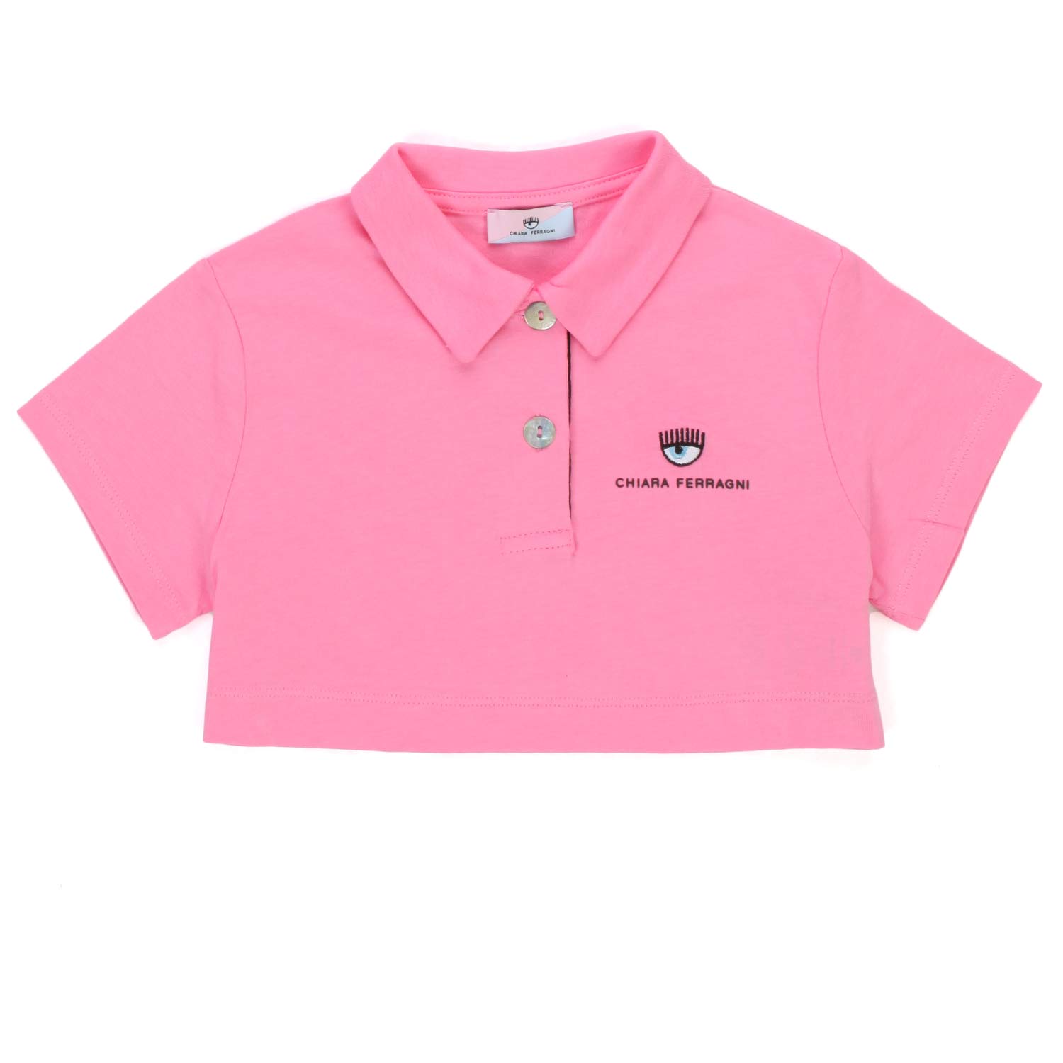 POLO CROPPED ROSA BAMBINA - annameglio.com abbigliamento moda