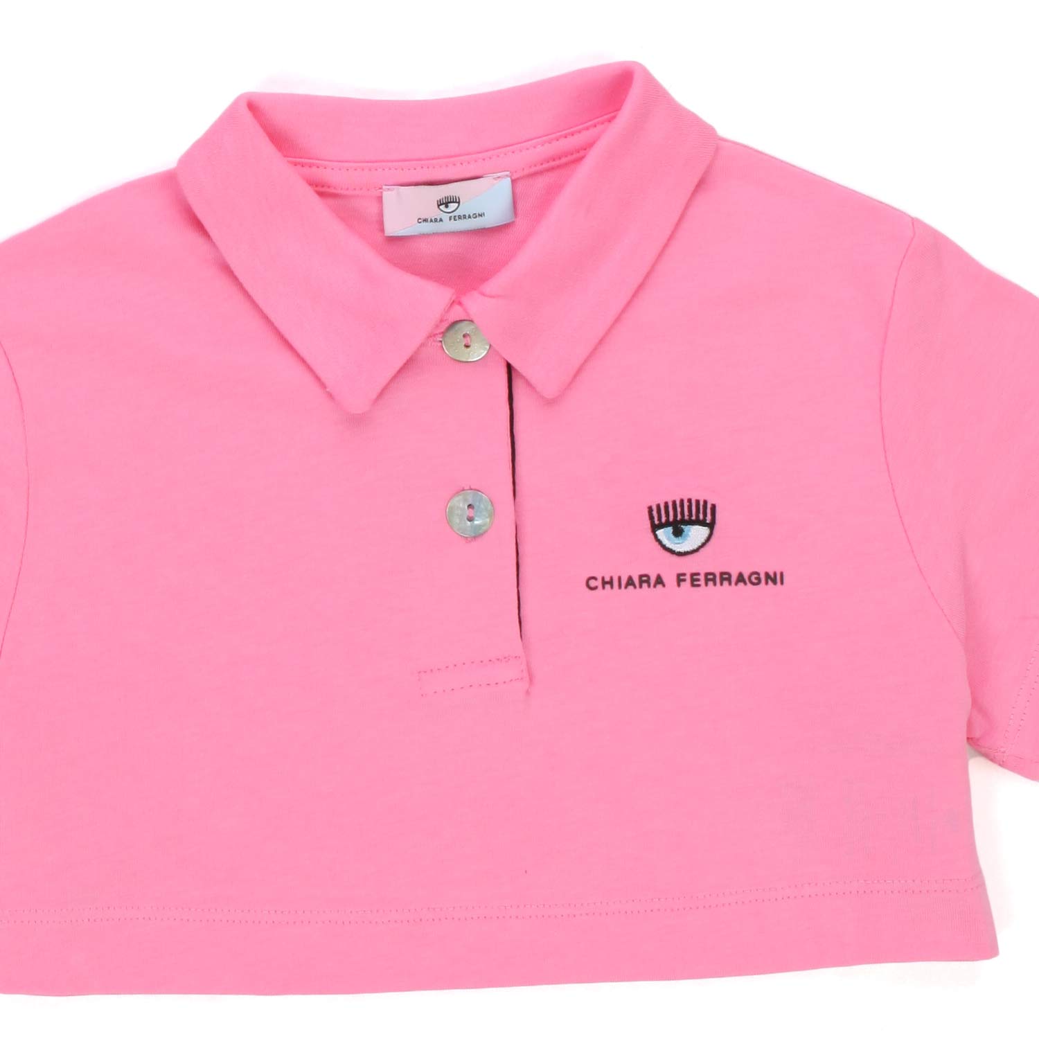 POLO CROPPED ROSA BAMBINA - annameglio.com abbigliamento moda