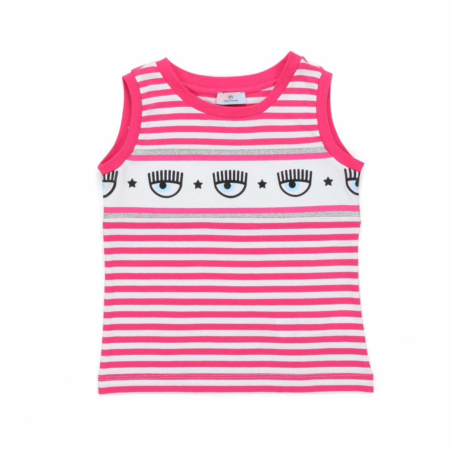 TOP A RIGHE LOGOMANIA BIMBA - annameglio.com abbigliamento moda