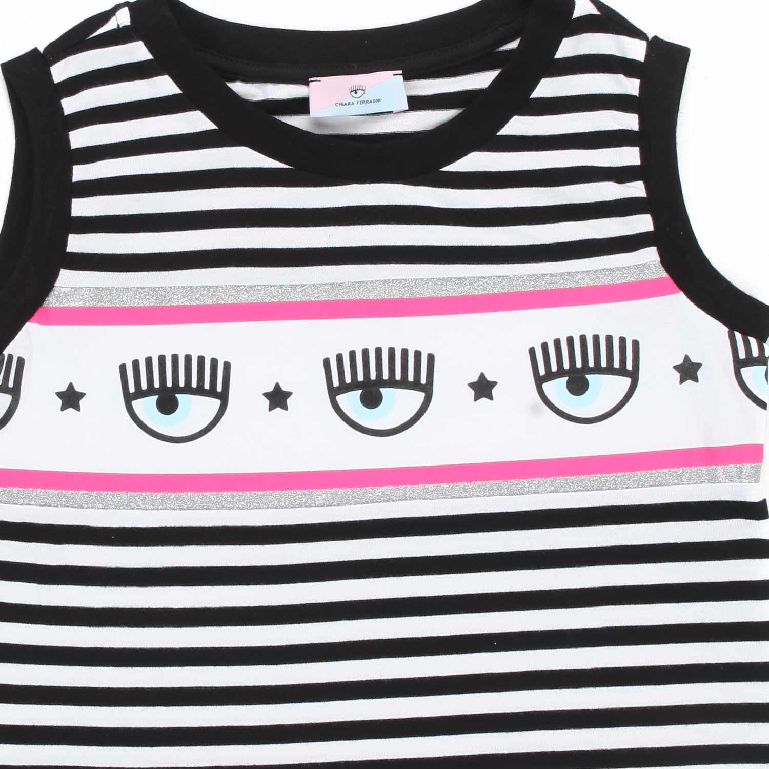 TOP A RIGHE LOGOMANIA BAMBINA - annameglio.com abbigliamento moda