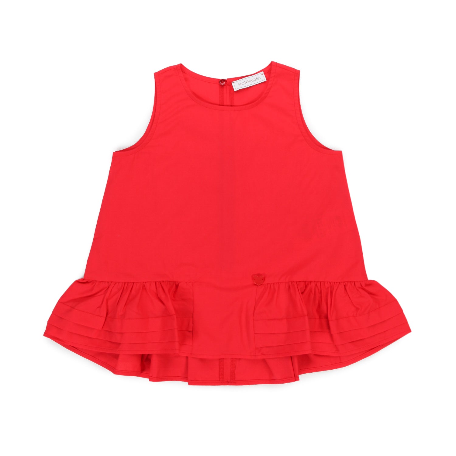 CANOTTA ROSSA CON BALZE BAMBINA - annameglio.com abbigliamento moda