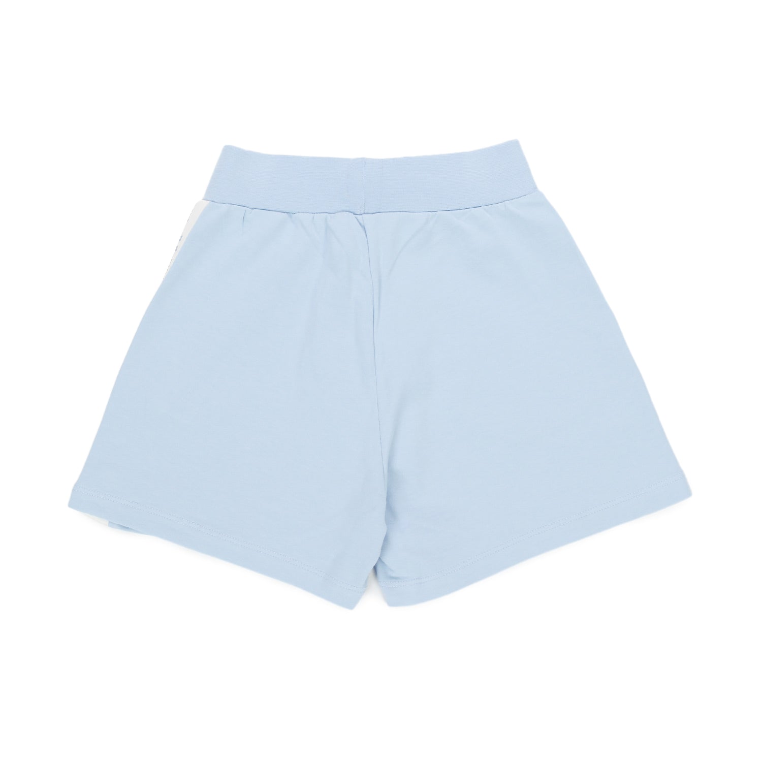 SHORTS CELESTI IN FELPA CON STRASS BAMBINA - annameglio.com abbigliamento moda