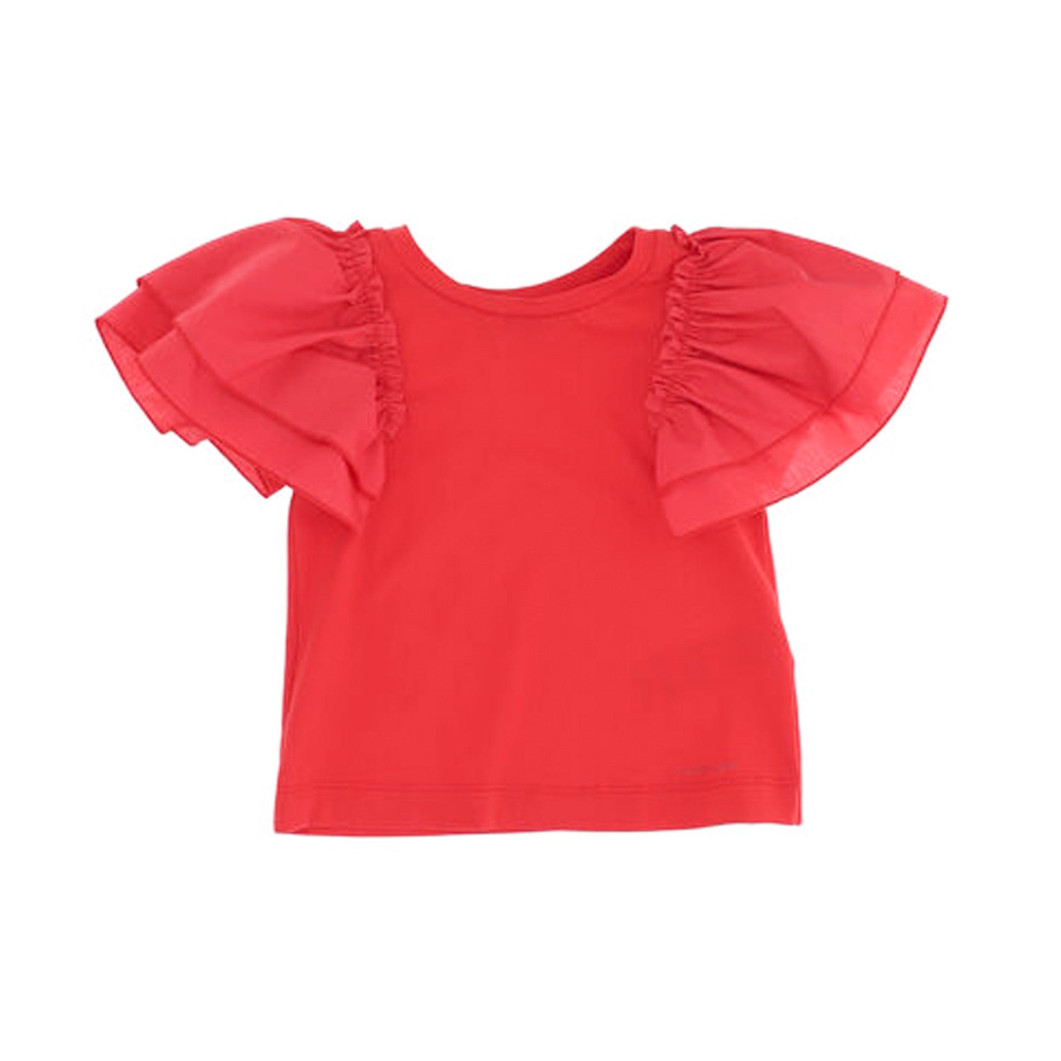 T-SHIRT ROSSA A FARFALLA BAMBINA - annameglio.com abbigliamento moda