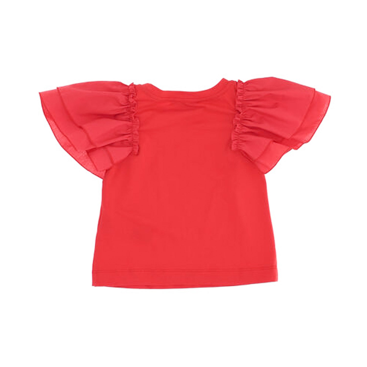 T-SHIRT ROSSA A FARFALLA BAMBINA - annameglio.com abbigliamento moda