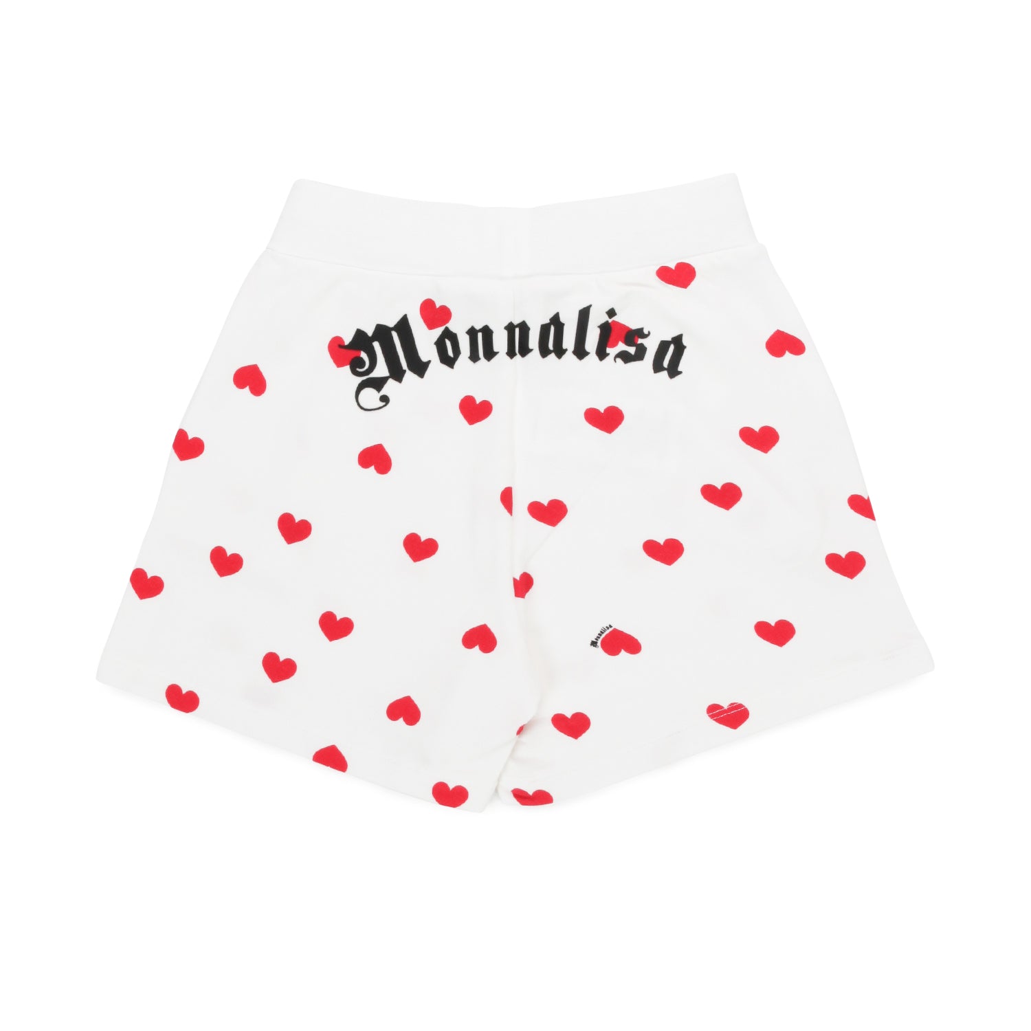 SHORTS BIANCHI CON CUORI ROSSI BAMBINA - annameglio.com abbigliamento moda