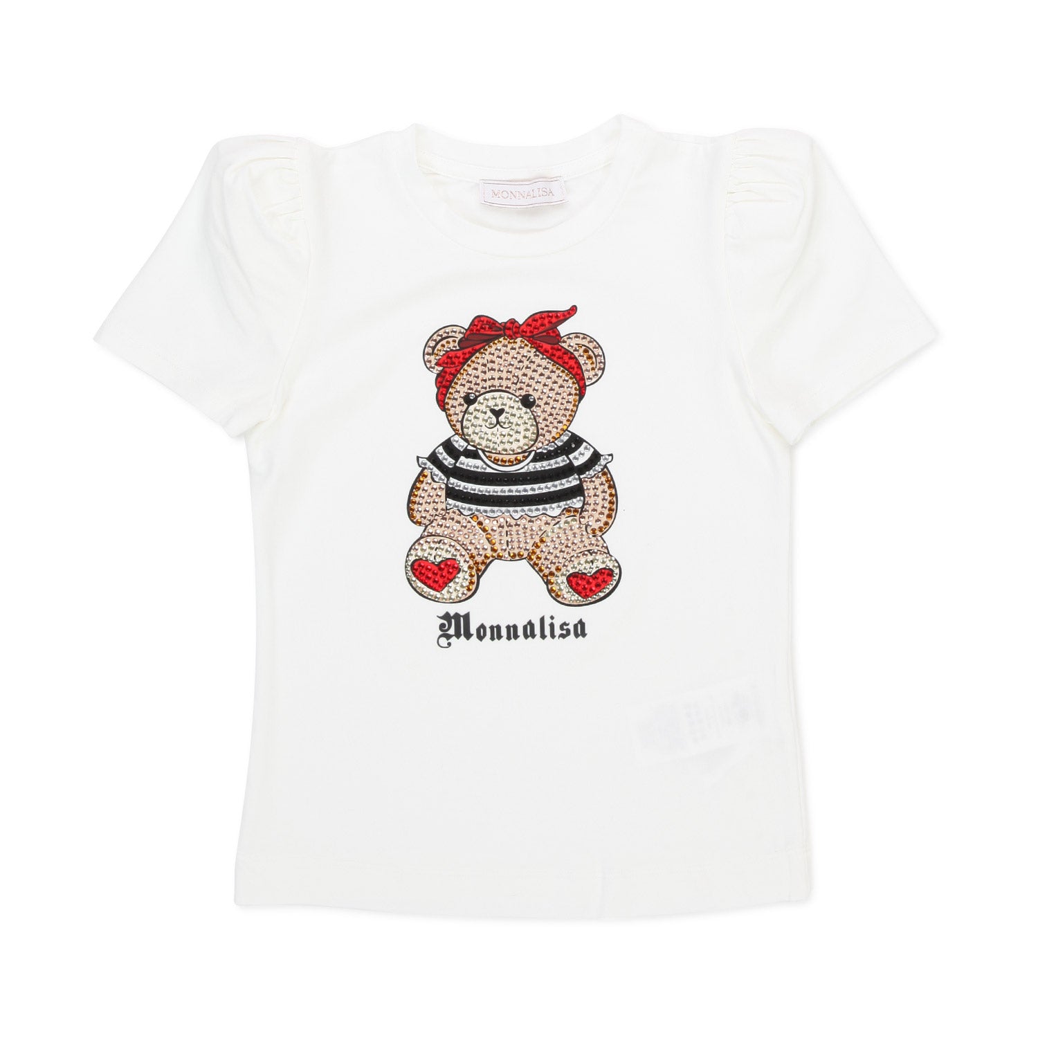 T-SHIRT TEDDY BEAR BIANCA BAMBINA - annameglio.com abbigliamento moda